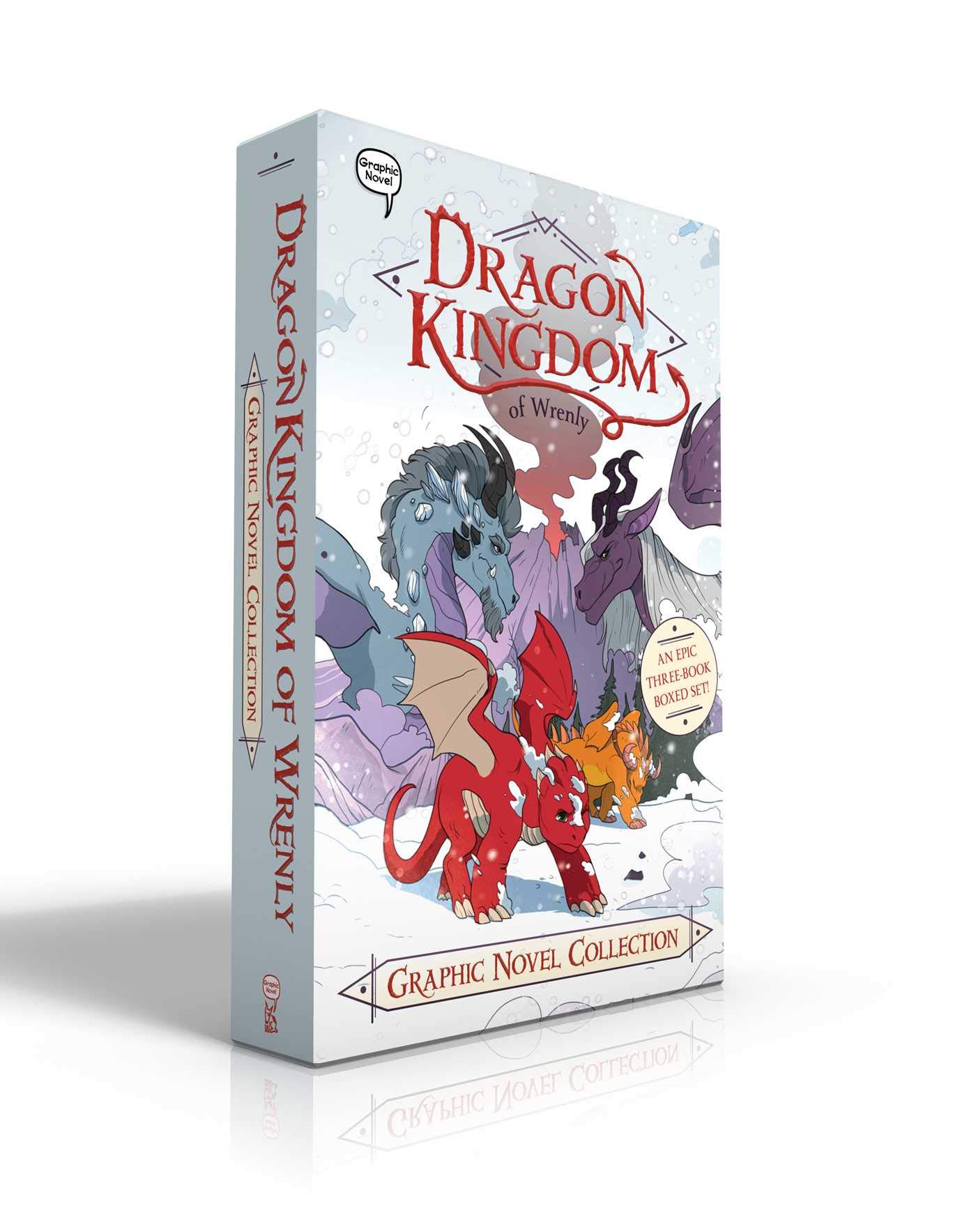 jaquette album Dragon Kingdom of Wrenly Graphic Novel Collection (Boxed Set): The Coldfire Curse; Shadow Hills; Night Hunt