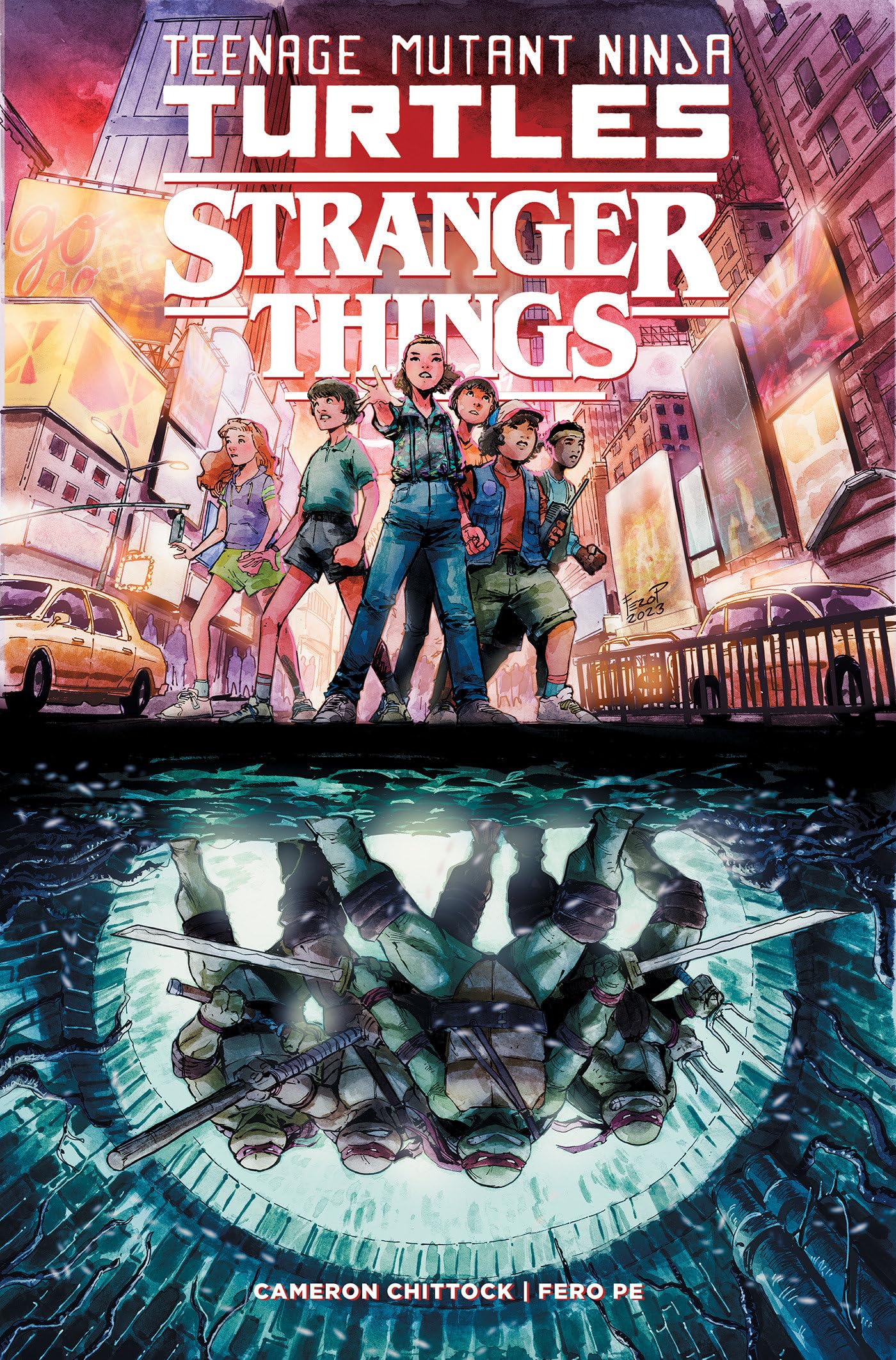 jaquette album Teenage Mutant Ninja Turtles x Stranger Things