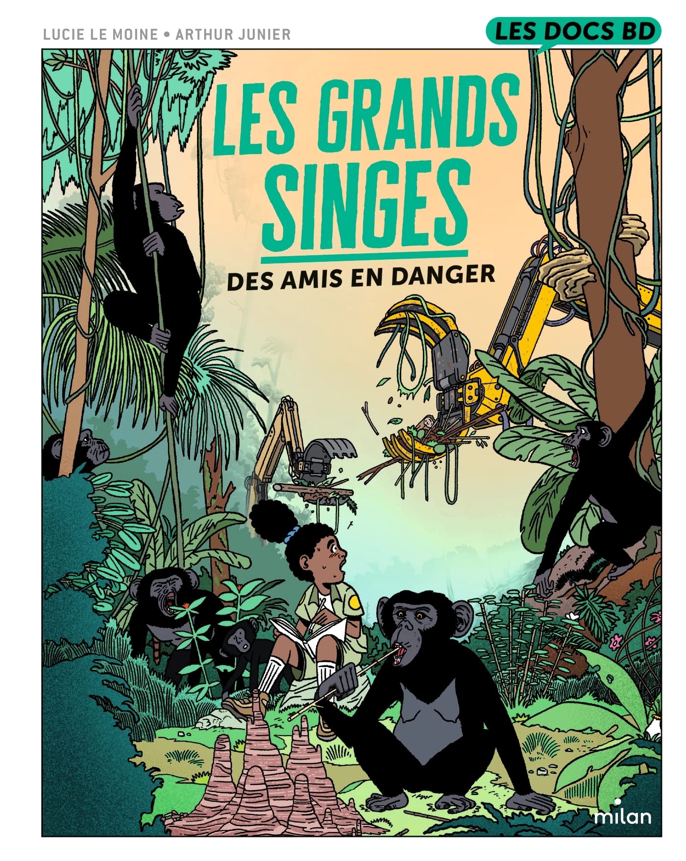 jaquette album Les grands singes - Des amis en danger