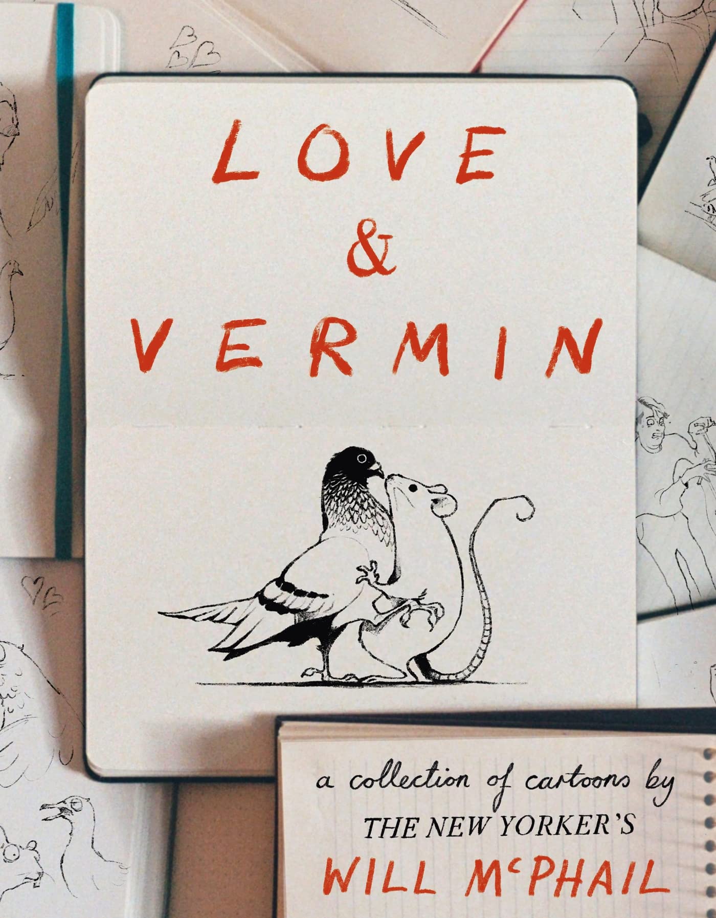 jaquette livre Love & Vermin: A Collection of Cartoons by The New Yorker's Will McPhail
