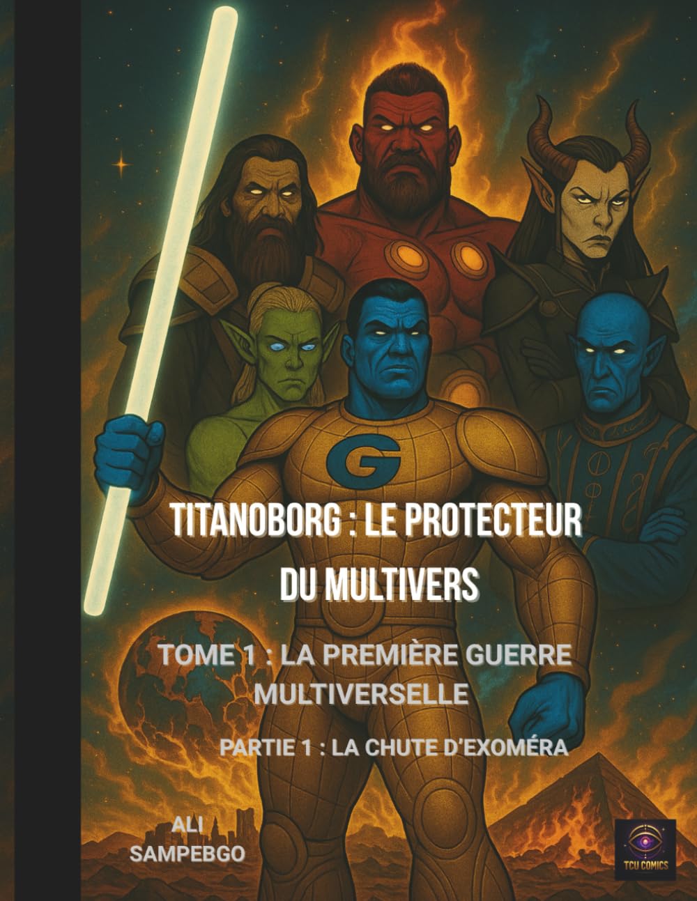 jaquette album TITANOBORG : LE PROTECTEUR DU MULTIVERS: Tome 1 : La Première Guerre Multiverselle — Partie 1 : La Chute d’Exoméra