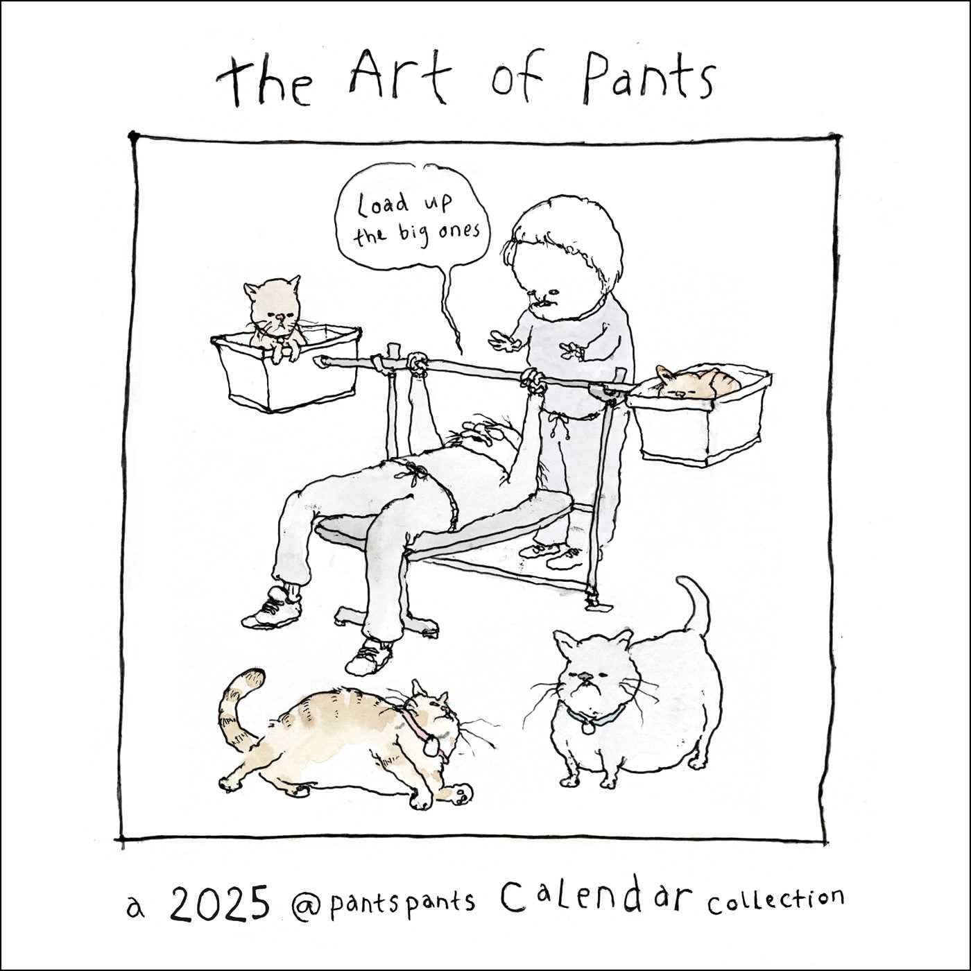 jaquette album The Art of Pants 2025 Wall Calendar