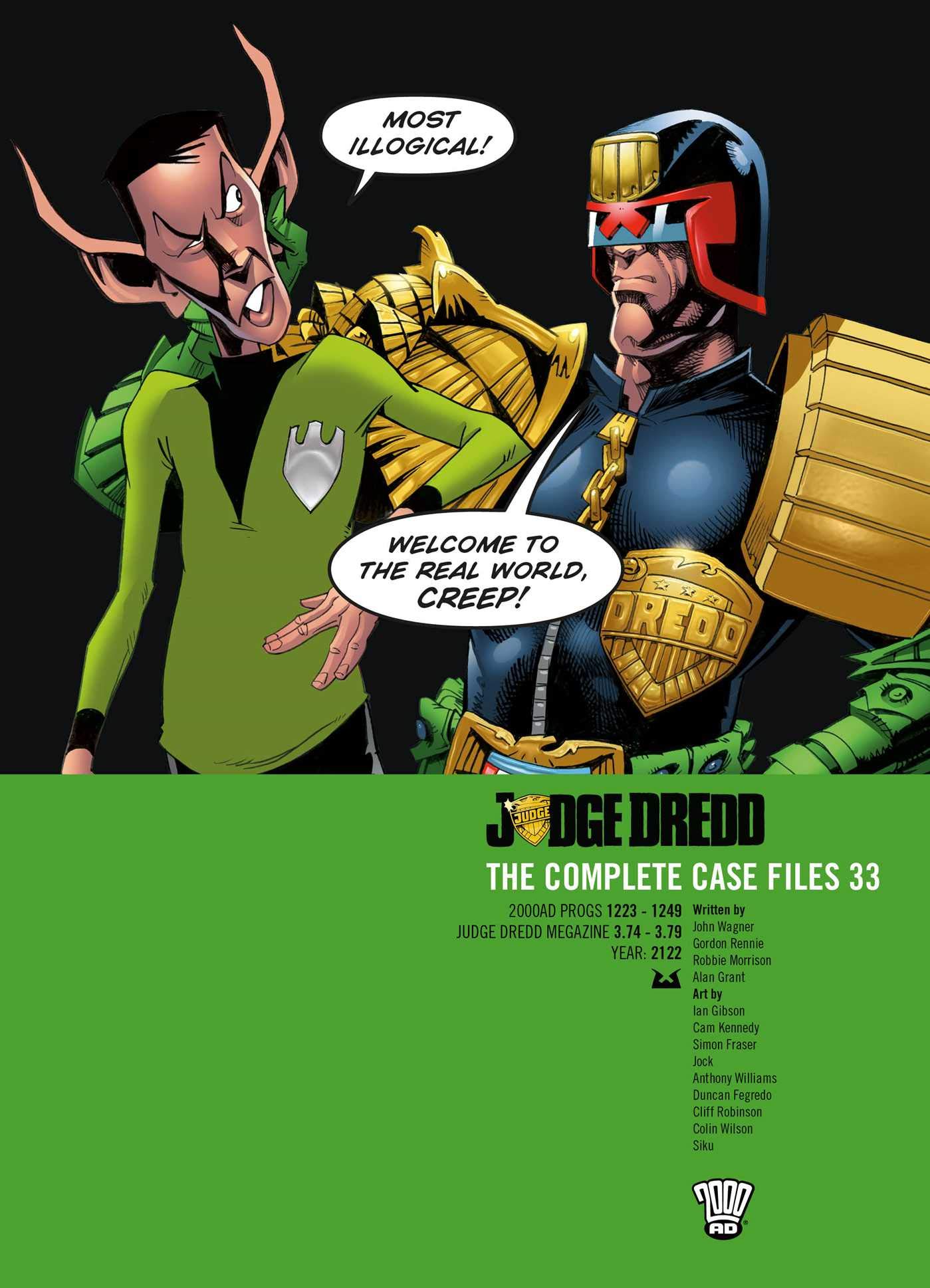jaquette album Judge Dredd: The Complete Case Files 33 (Volume 33)