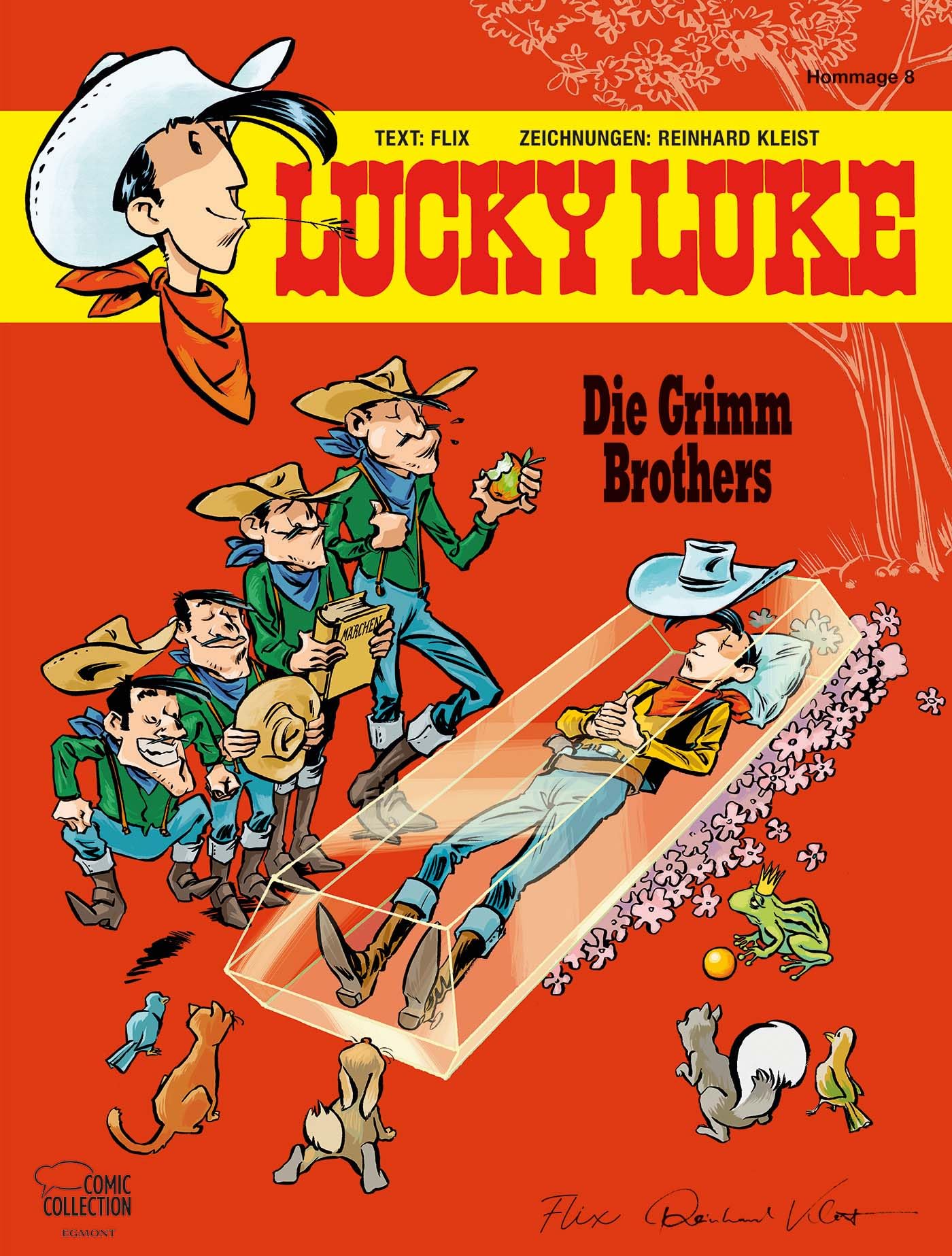 jaquette album Die Grimm Brothers: Eine Lucky-Luke-Hommage von Flix und Reinhard Kleist