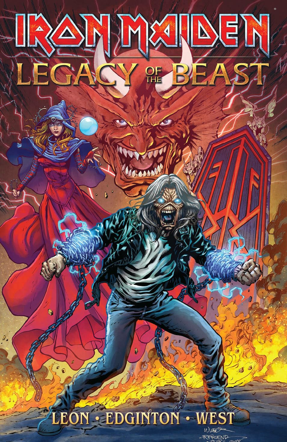 jaquette album Iron Maiden Legacy of the Beast Volume 1