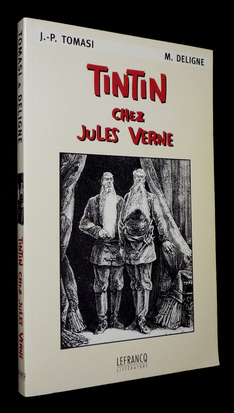 jaquette album Tintin Chez Jules Verne