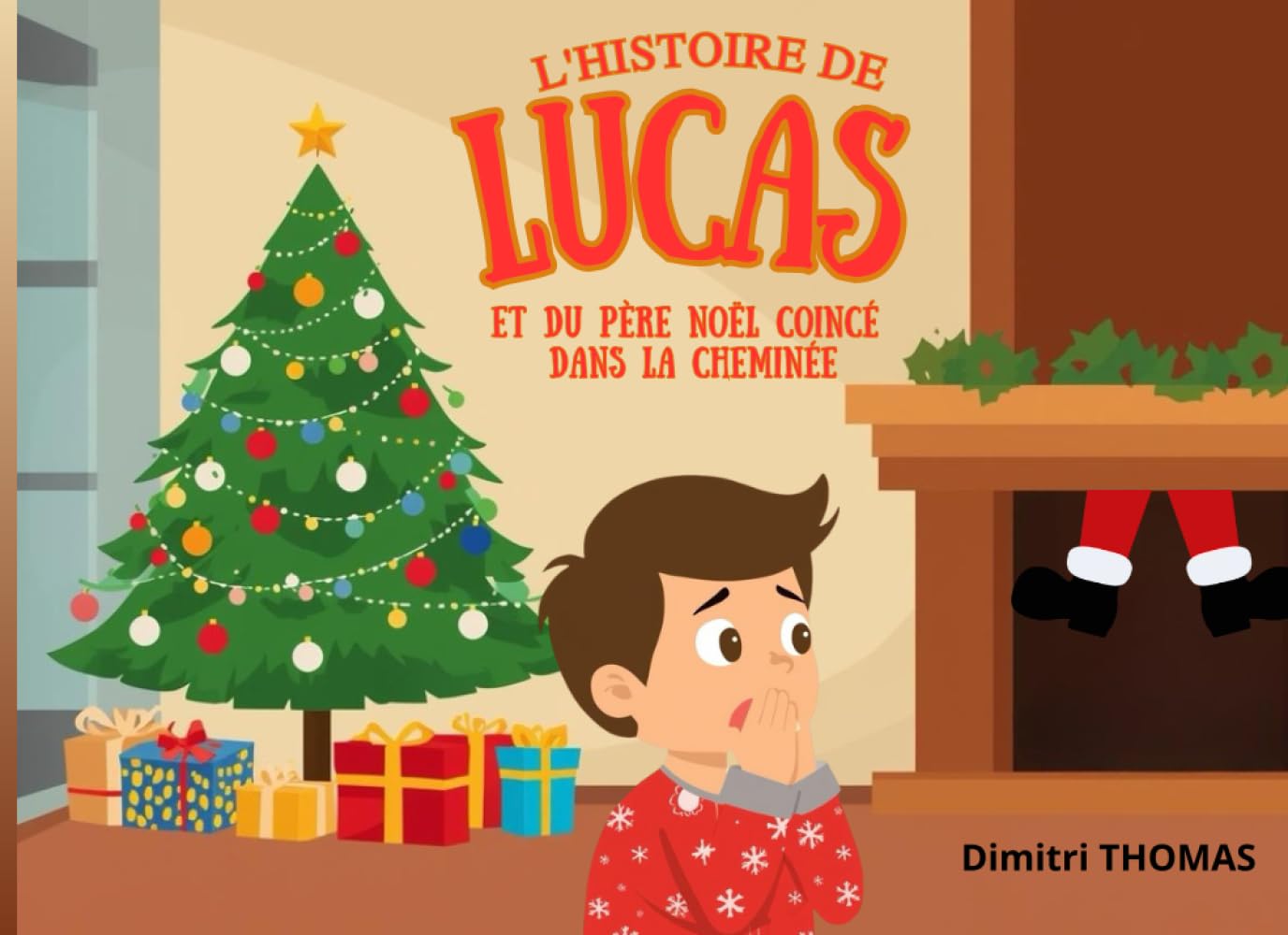 jaquette album L'histoire de Lucas et du père noël coincé dans la cheminée
