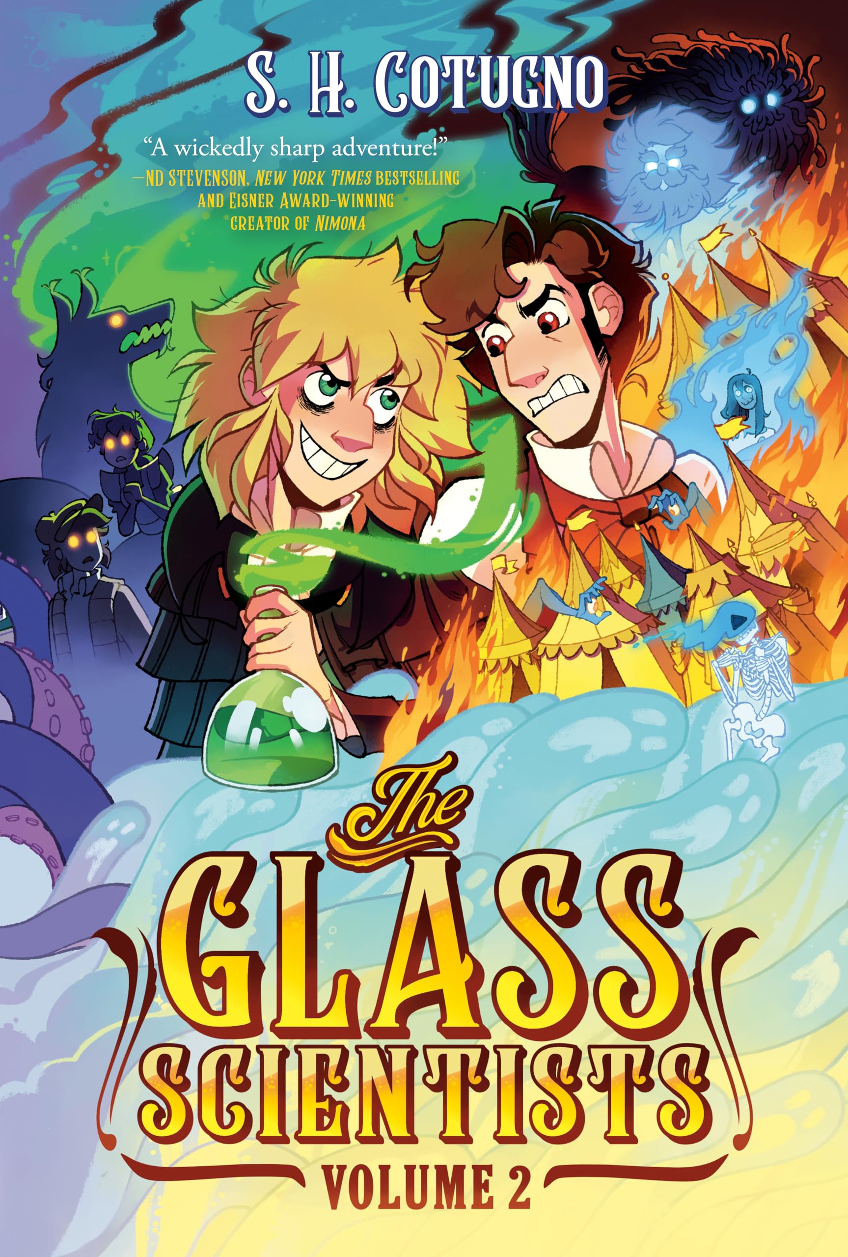 jaquette album The Glass Scientists: Volume Two: A Graphic Novel
