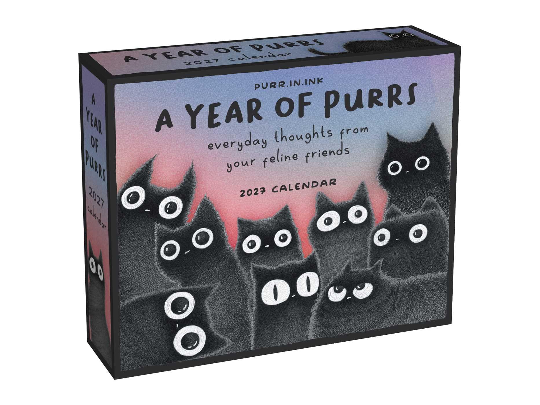 jaquette livre A Year of Purrs 2027 Day-to-Day Calendar