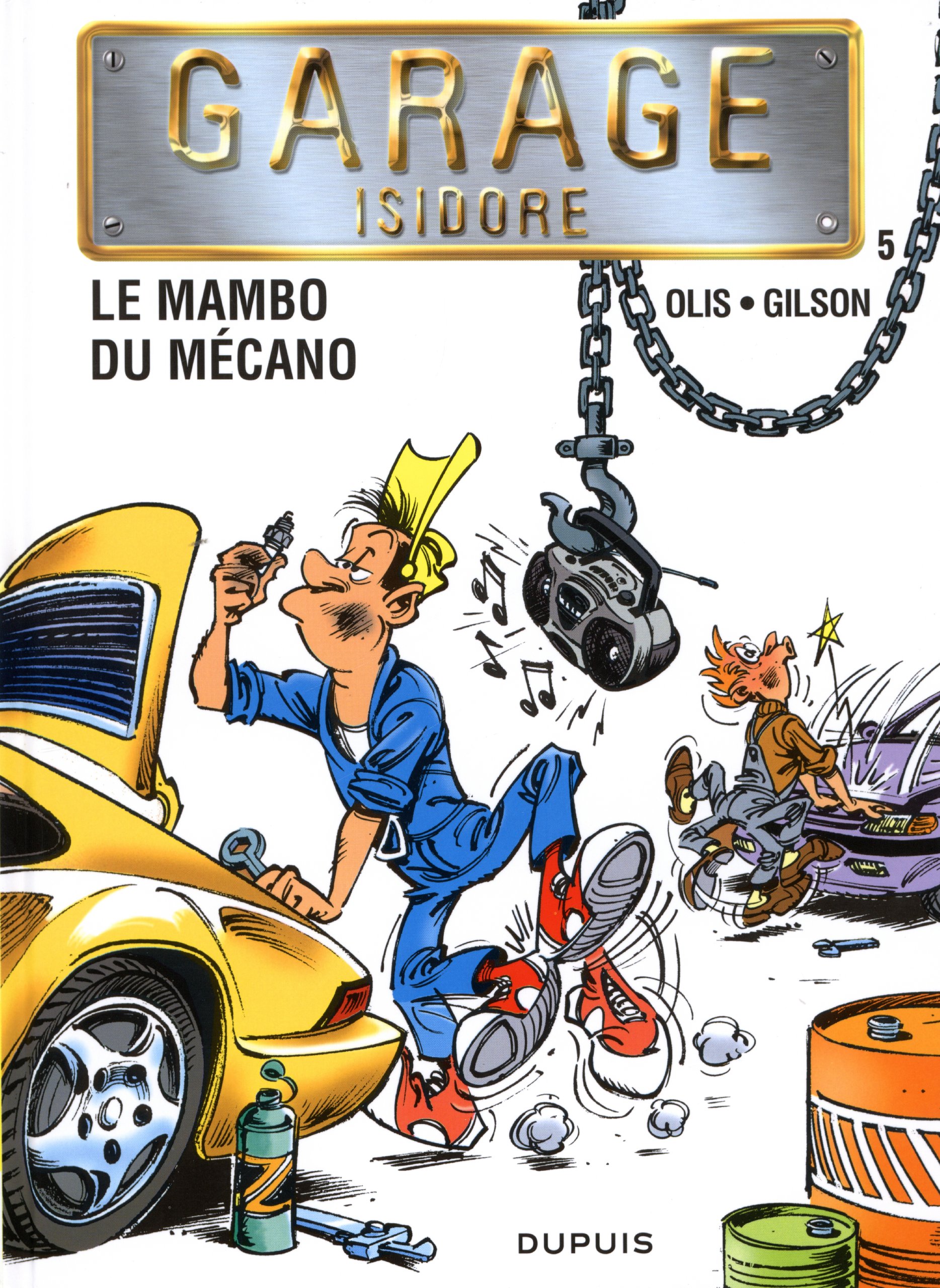 jaquette album Garage Isidore - Tome 5 - Le Mambo du mécano (nouvelle maquette)
