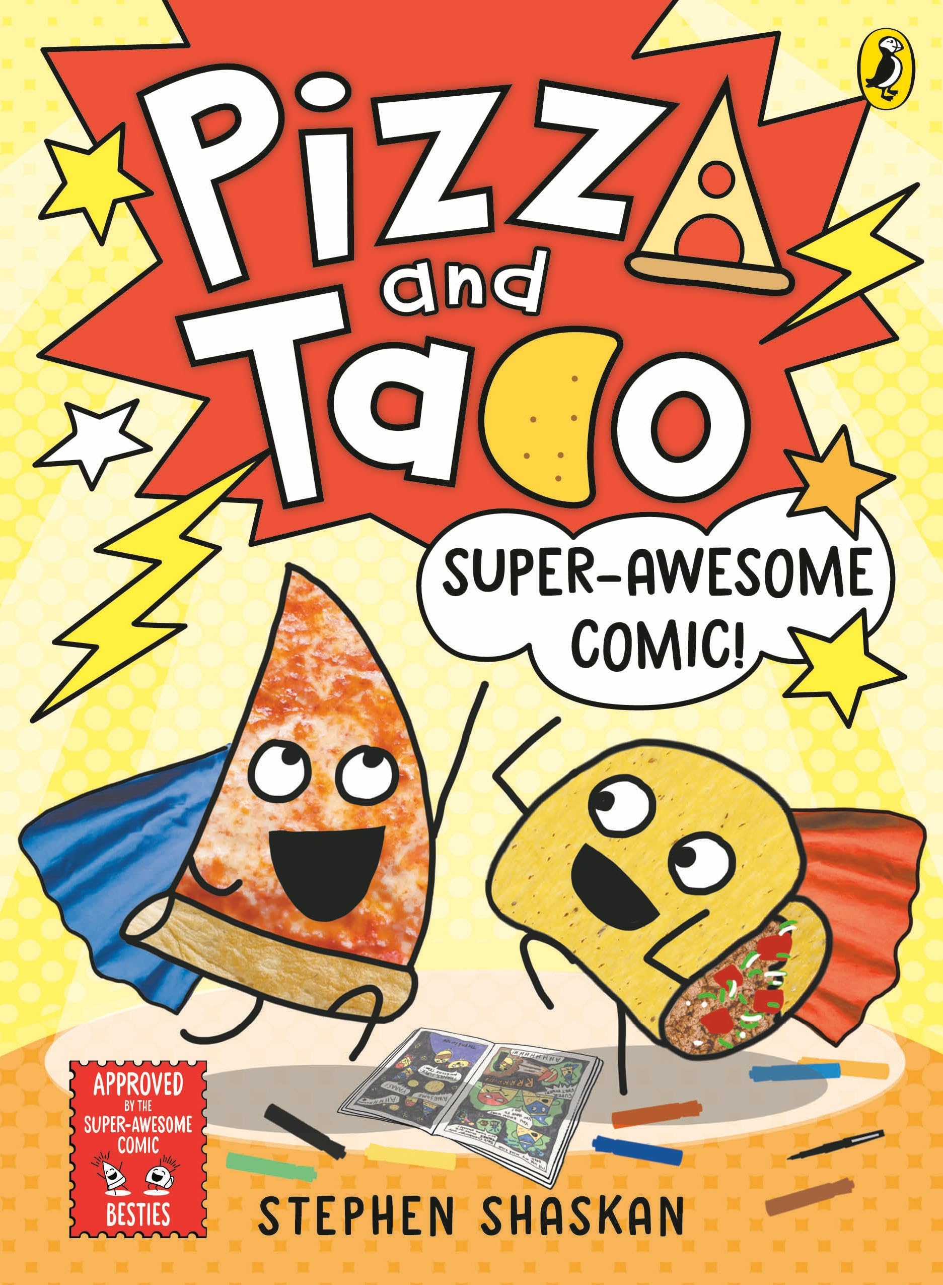 jaquette album Pizza and Taco: Super-Awesome Comic!: A laugh-out-loud graphic novel for kids