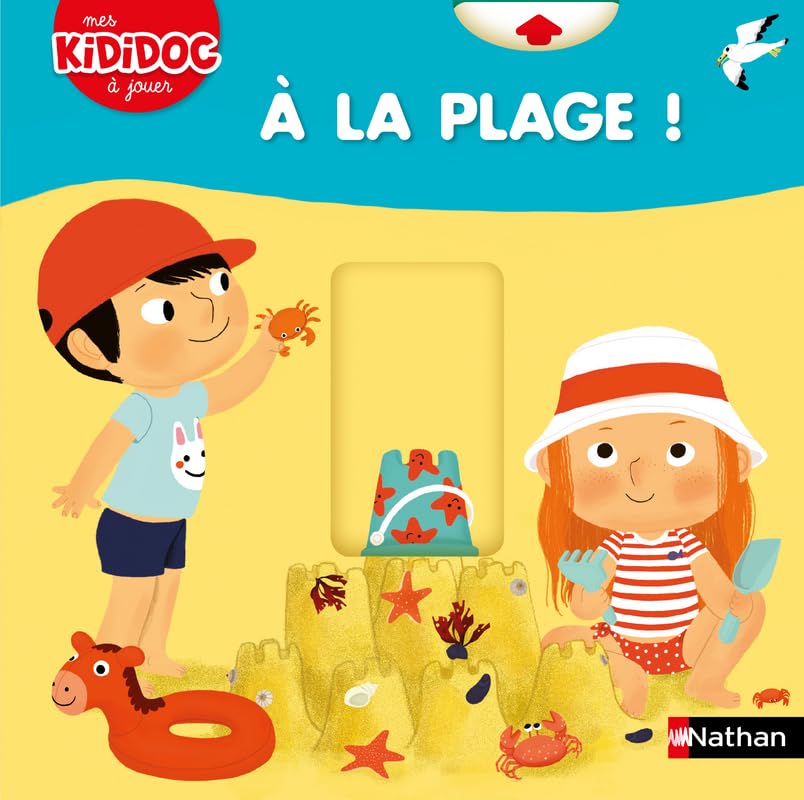 jaquette album À la plage ! - Livre animé - Kididoc dès 2 ans