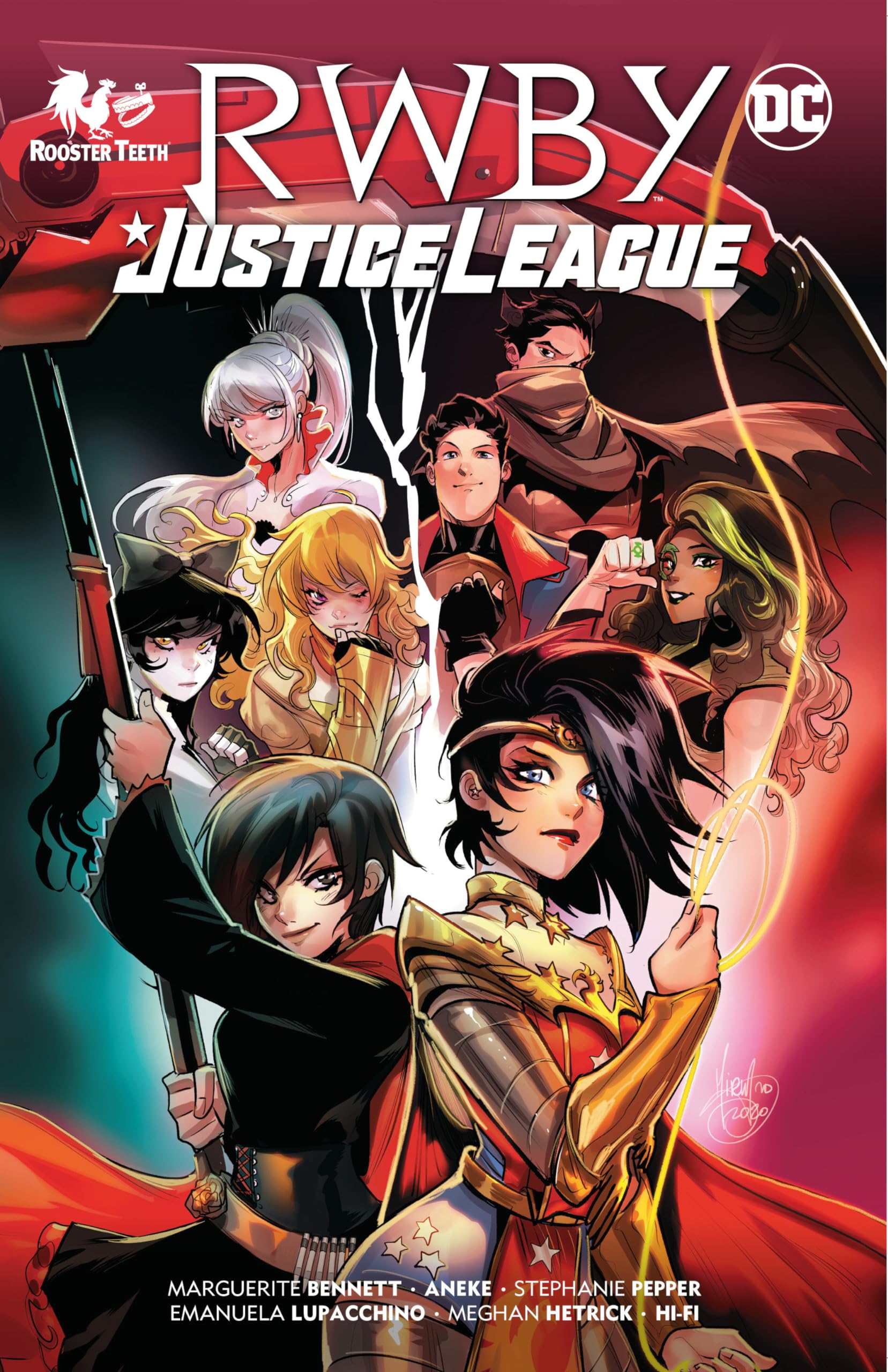 jaquette album RWBY/Justice League