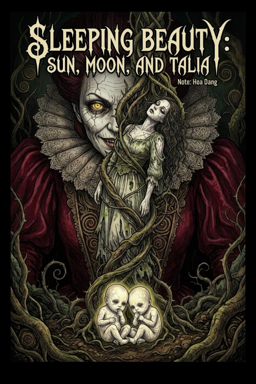 jaquette album Sleeping Beauty: Sun, Moon, and Talia: A Dark Baroque Graphic Novel (The Original Folklore Retelling)