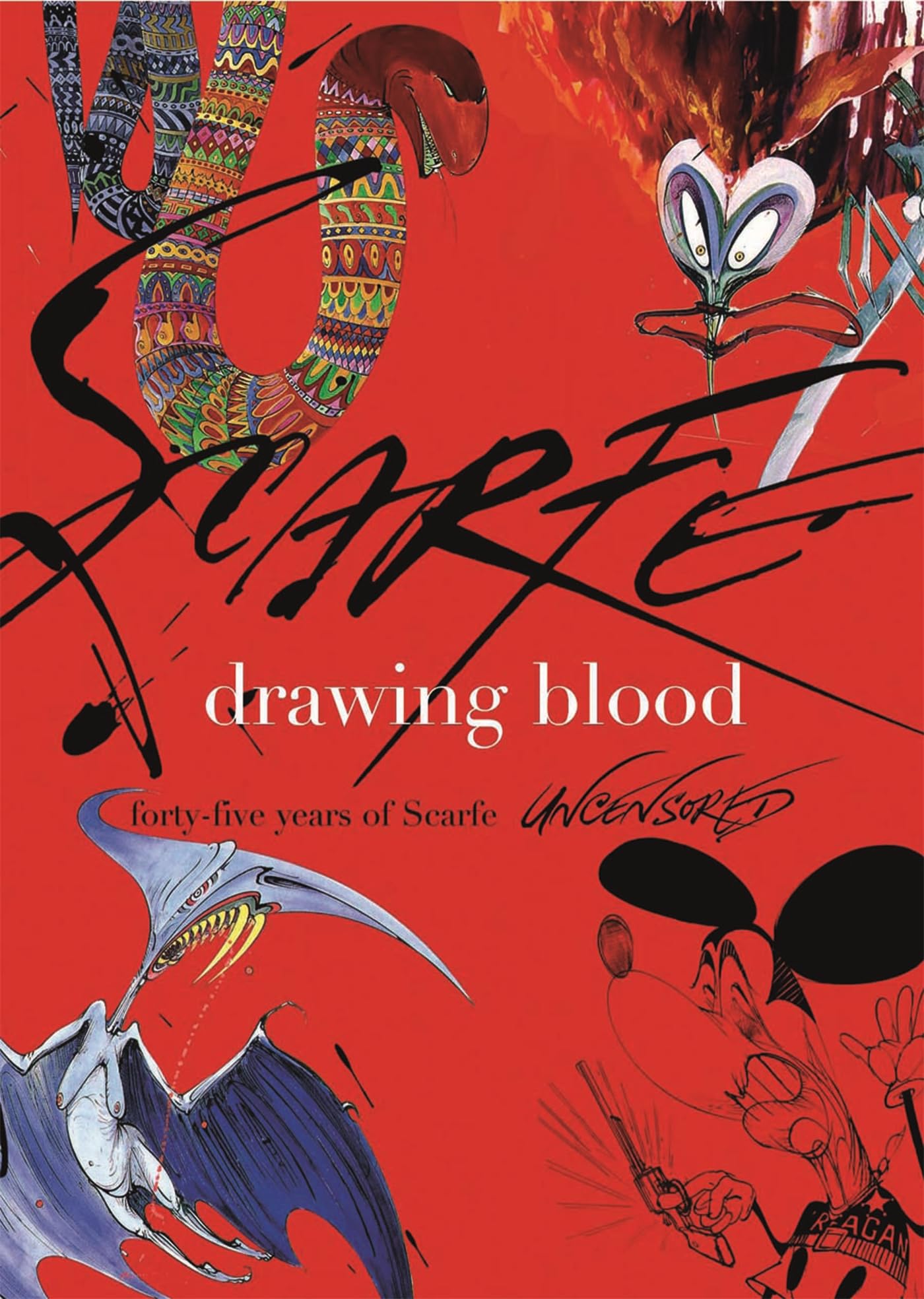 jaquette album Drawing Blood: Forty Five Years of Scarfe