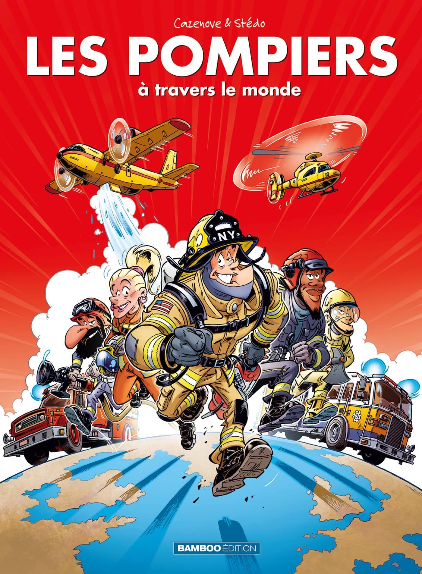 jaquette album Les pompiers : à travers le monde