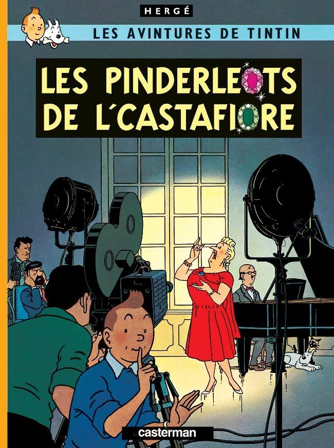 jaquette album Les Bijoux de la Castafiore / Les Pinderleots de l'Castafiore (édition en picard)