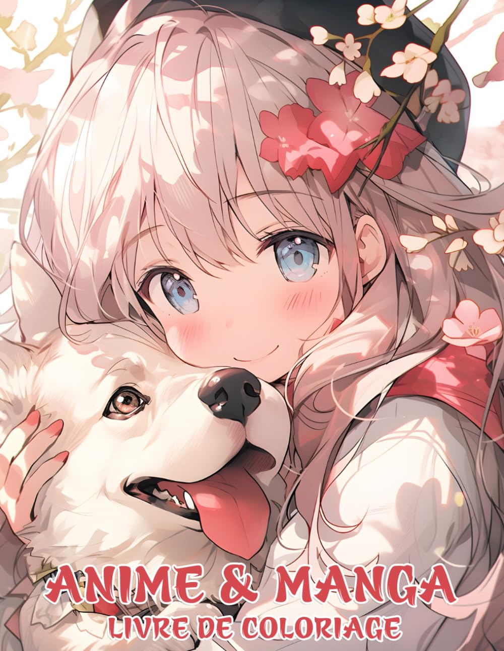 jaquette album Livre De Coloriage Anime & Manga: Un ouvrage de grande envergure regroupant de nombreuses illustrations de personnages célèbres d'animes et de mangas, ... aux adolescents, aux enfants et aux adultes
