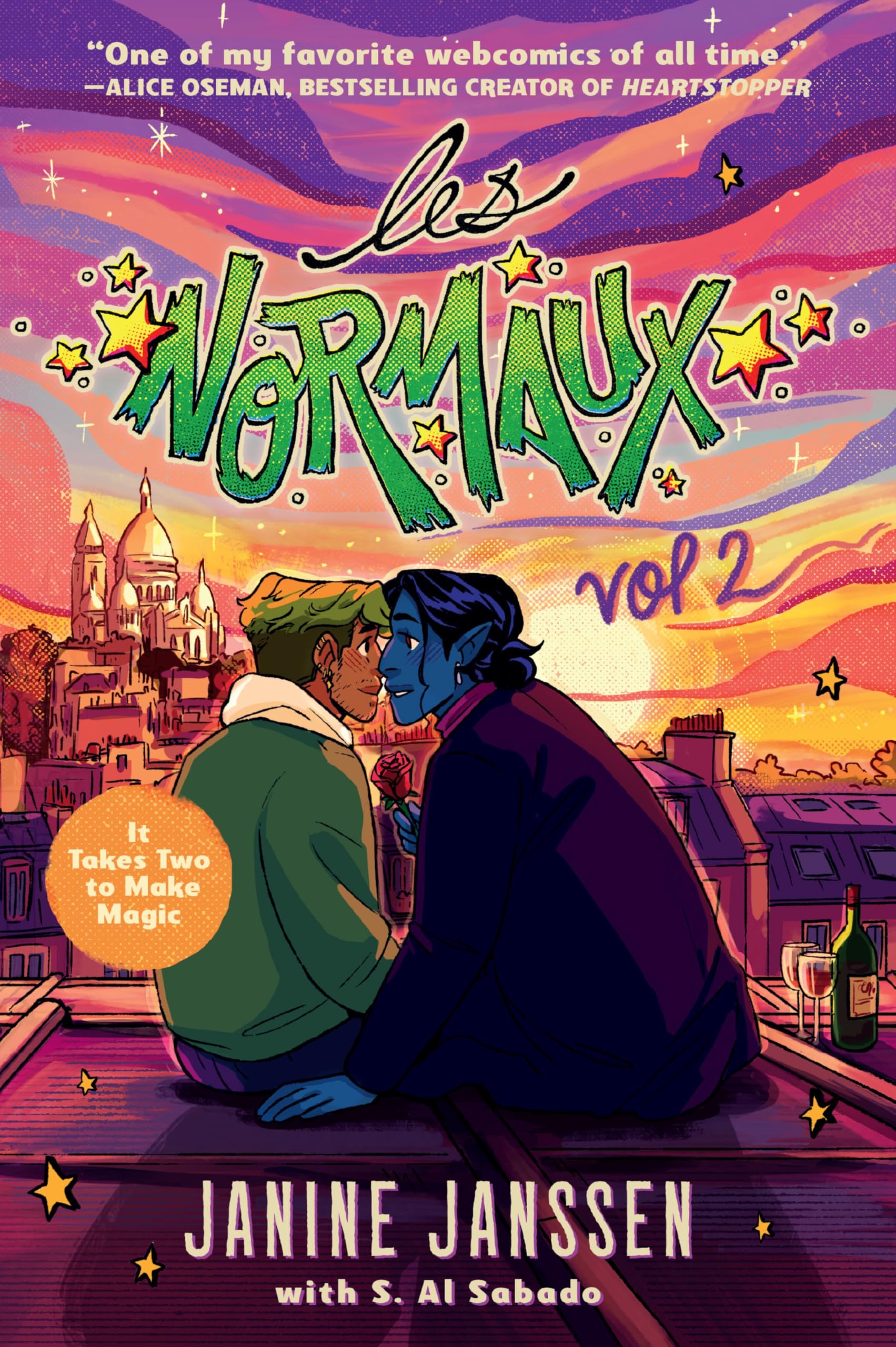 jaquette album Les Normaux, Volume Two: A Cozy Graphic Romance Novel That Explores Magic, Demisexuality, and Complex Paranormal Relationships, Set in Paris