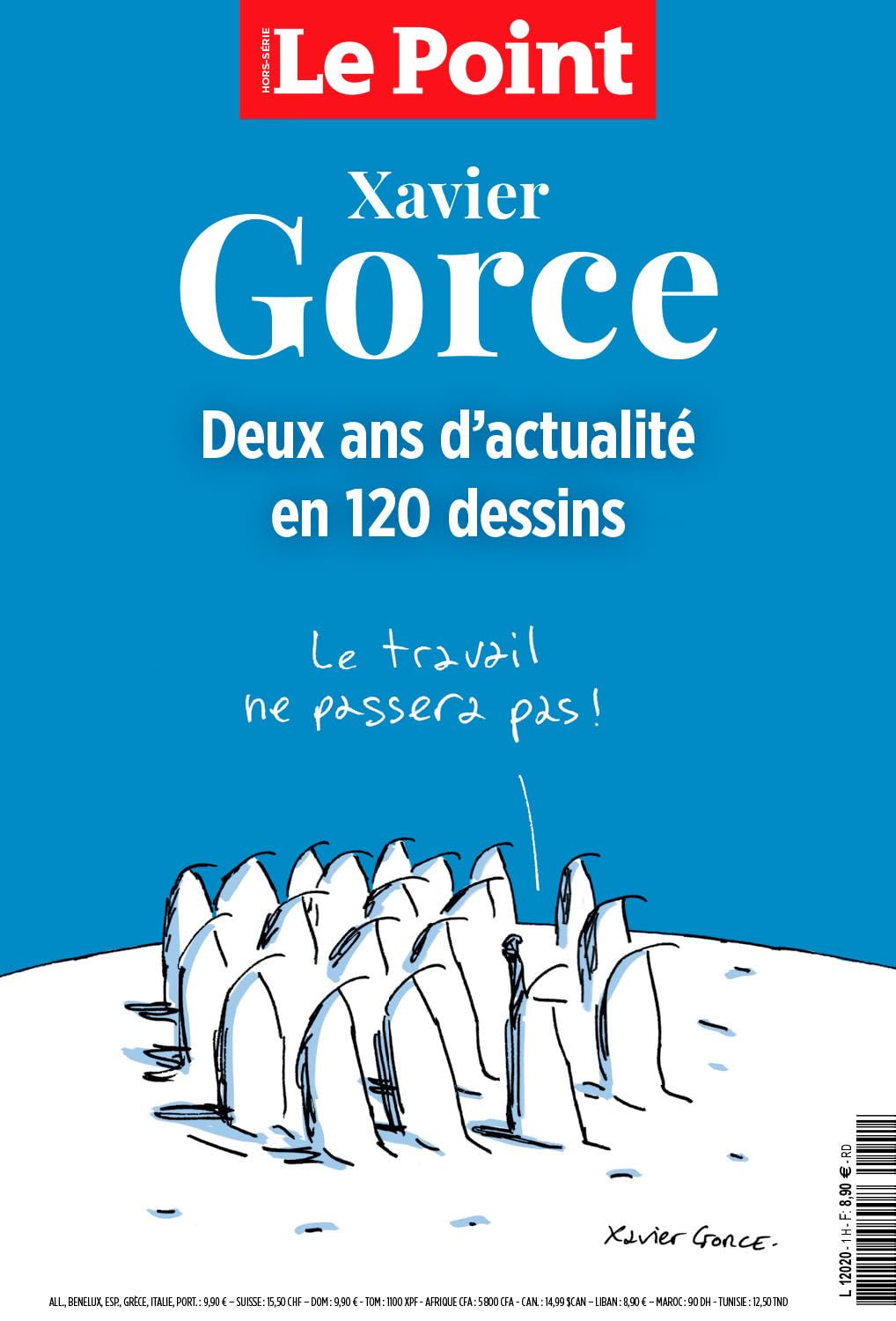 jaquette album Le Point Dessins de presse HS n°1 : Xavier Gorce - déc 2023