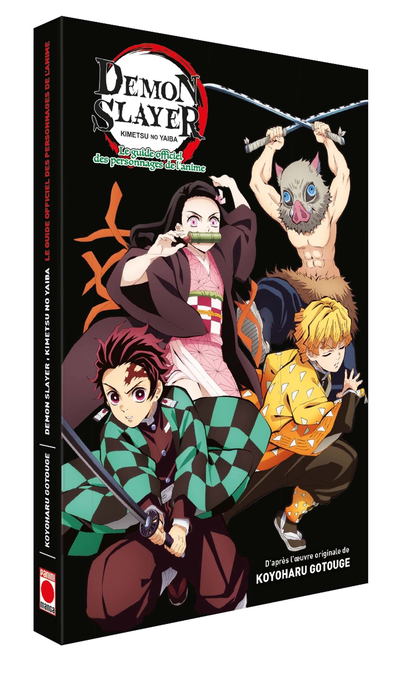 jaquette album Coffret Demon Slayer - Le Guide officiel des personnages de l'anime