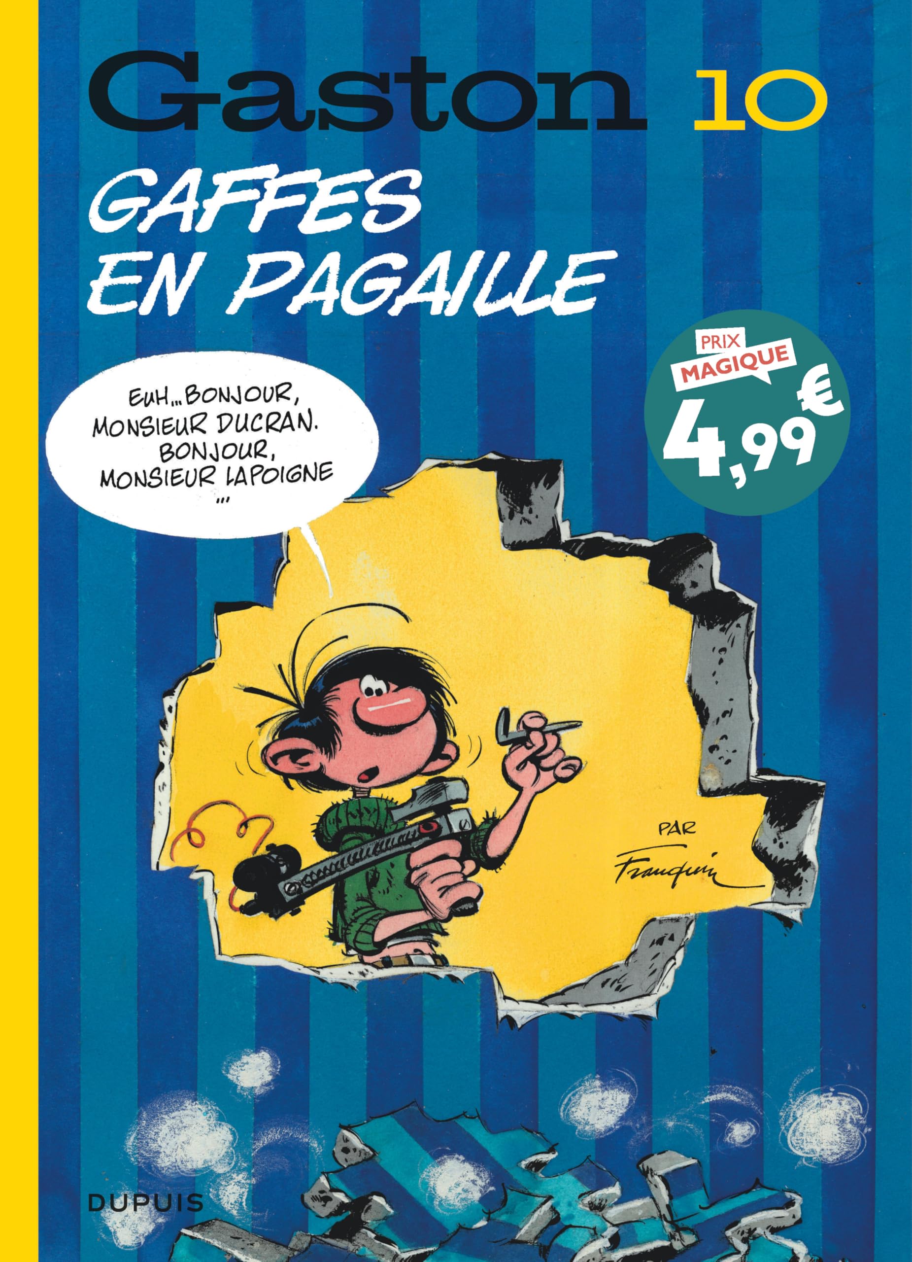 jaquette album Gaston (édition 2018) - Tome 10 - Gaffes en pagaille