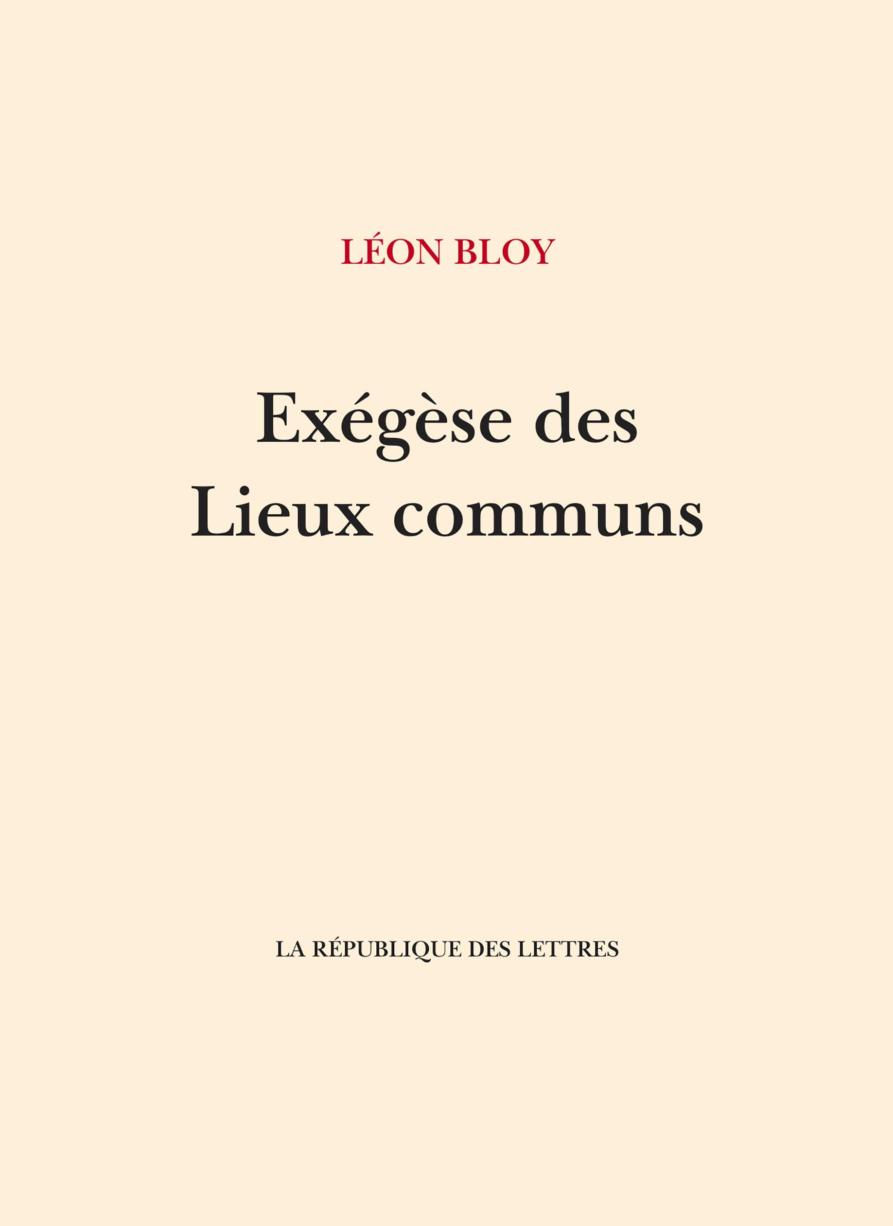 jaquette album Exégèse des Lieux Communs