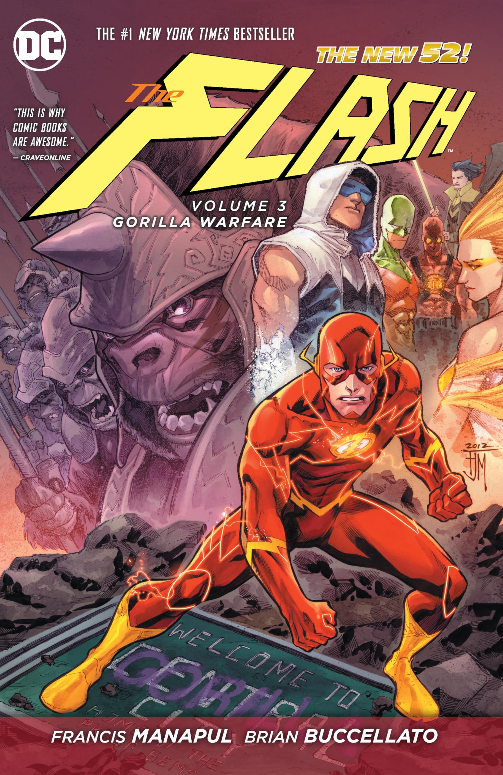 jaquette album The Flash Vol. 3: Gorilla Warfare (The New 52)
