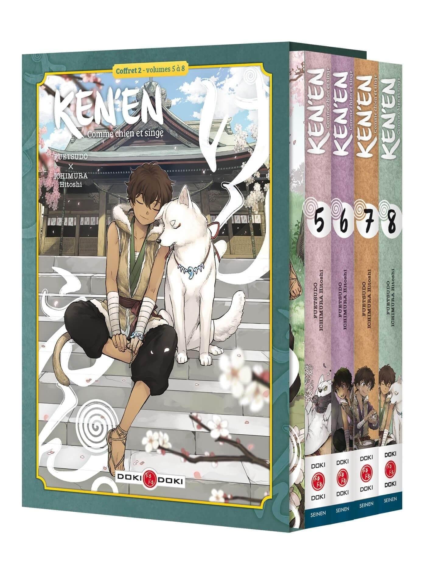 jaquette album Ken'en - Comme chien et singe - Coffret - vol. 05 à 08