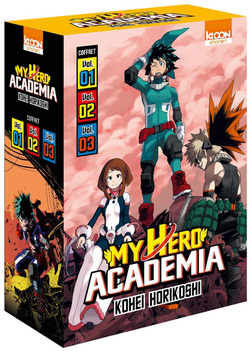 jaquette album Coffret My Hero Academia - Tomes 1 à 3