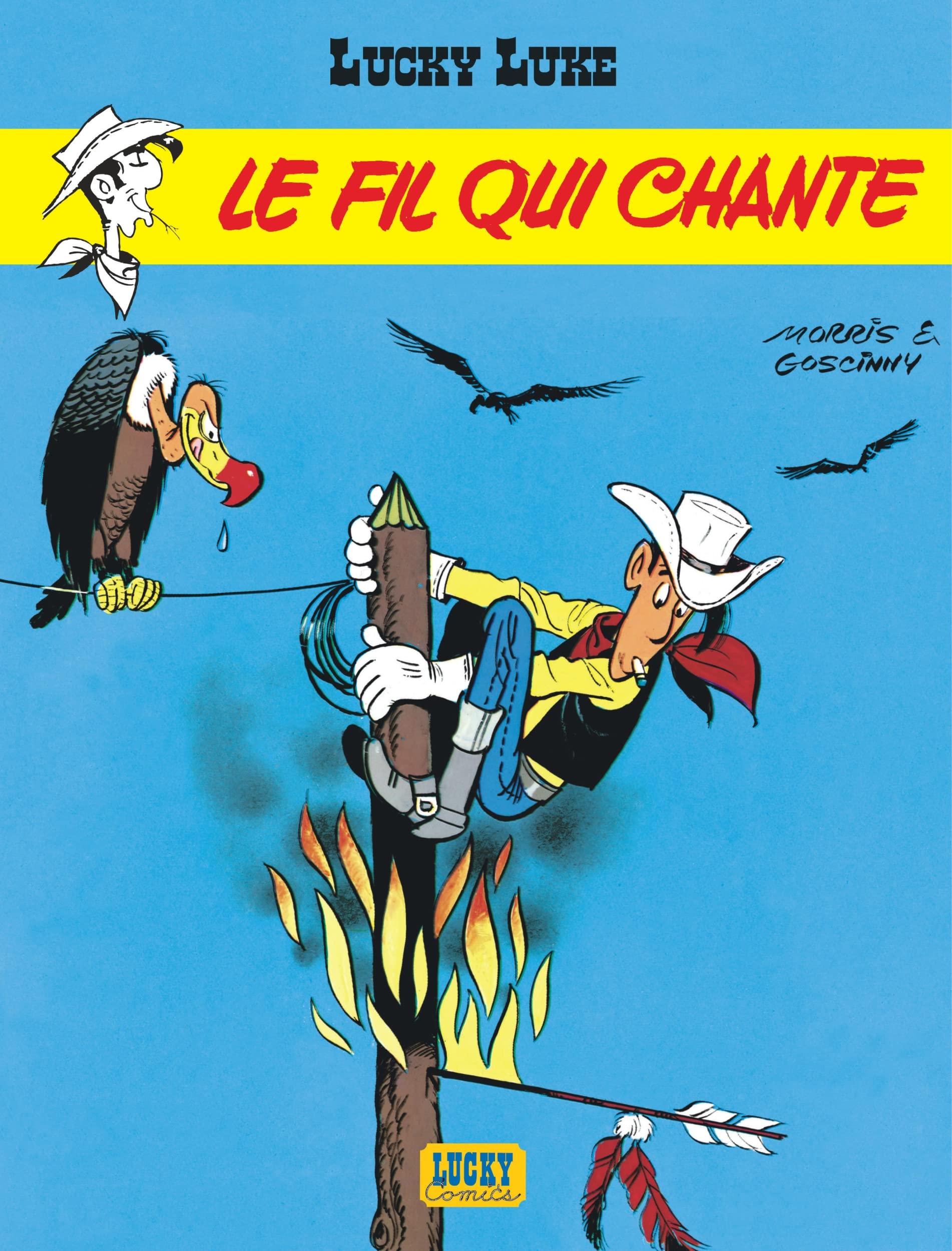 jaquette album Lucky Luke, tome 14 : Le Fil qui chante