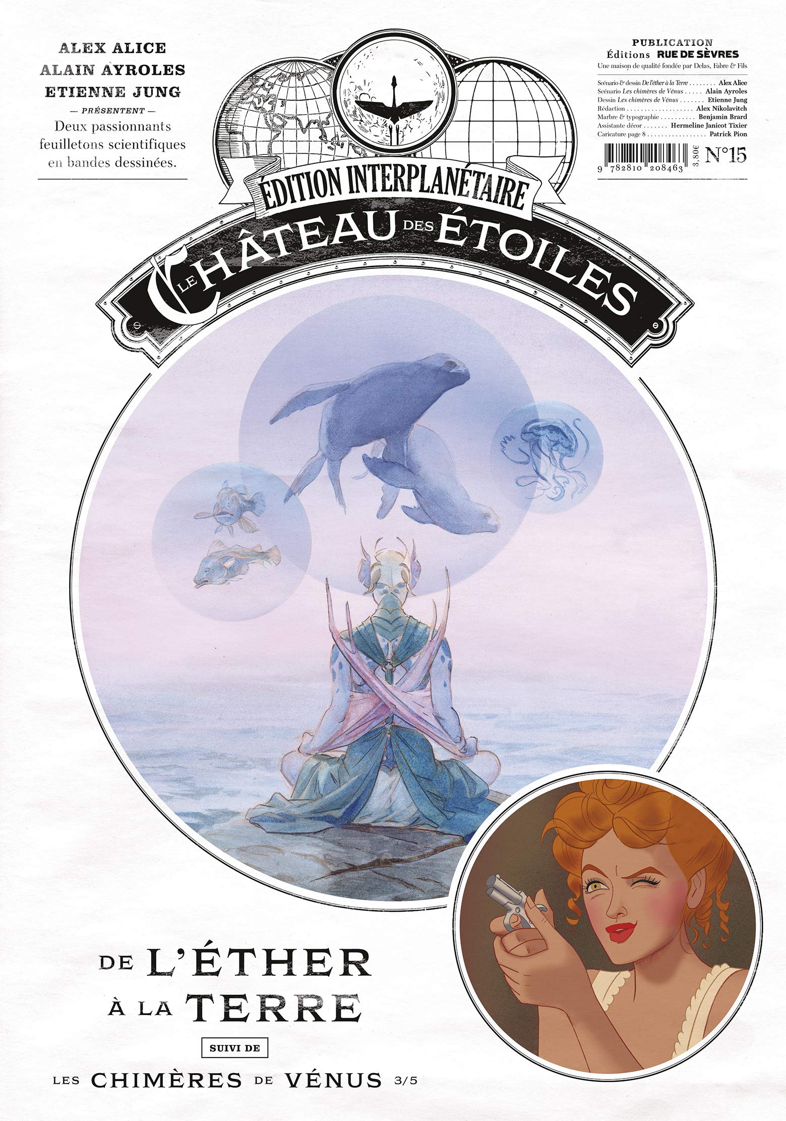 jaquette album Le château des étoiles - - Gazette numéro 15: Le Château des étoiles (T5) et Les Chimères de Vénus (T1)