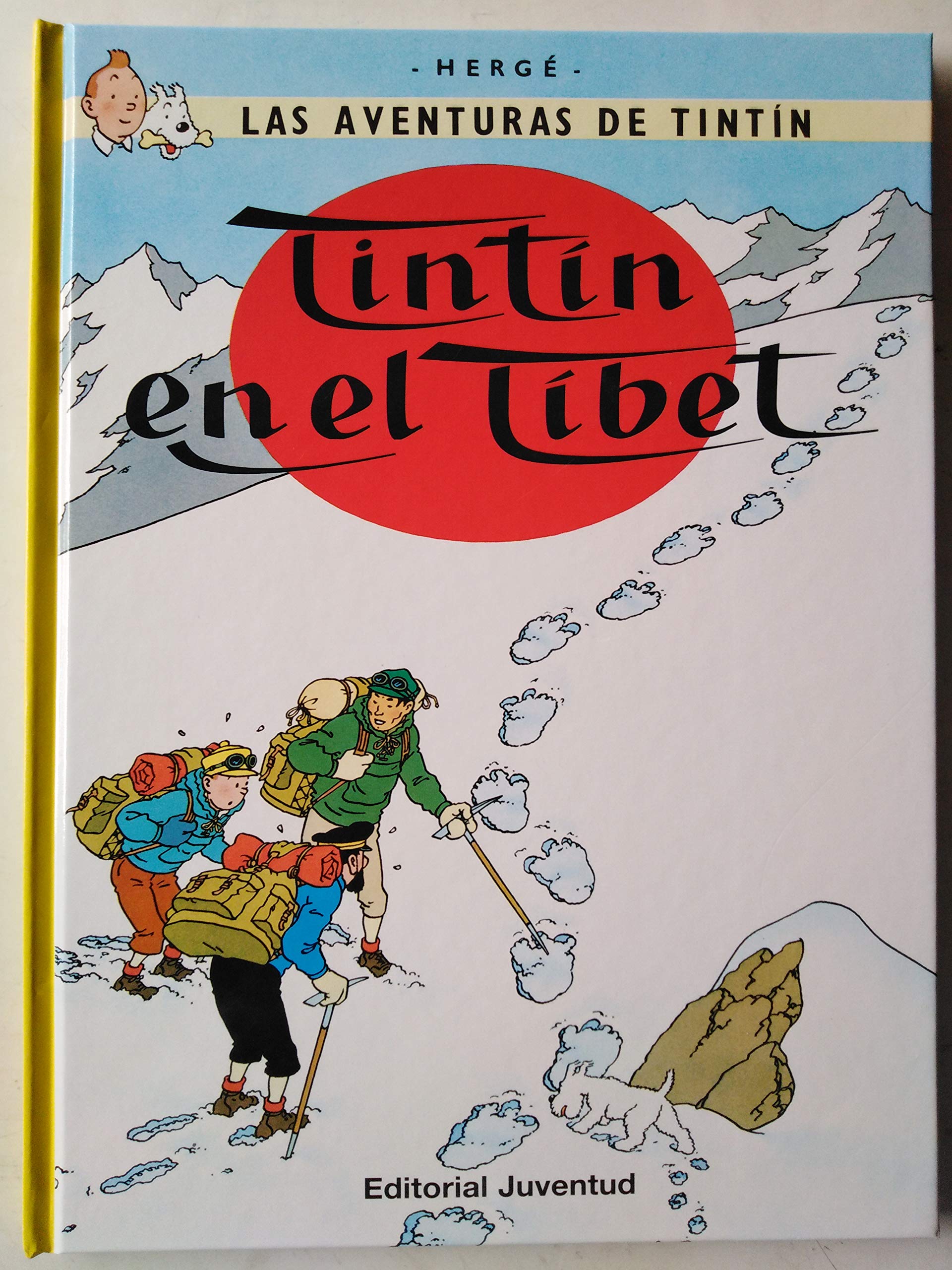 jaquette album Tintín en el Tíbet/ Tintin At The Tibet