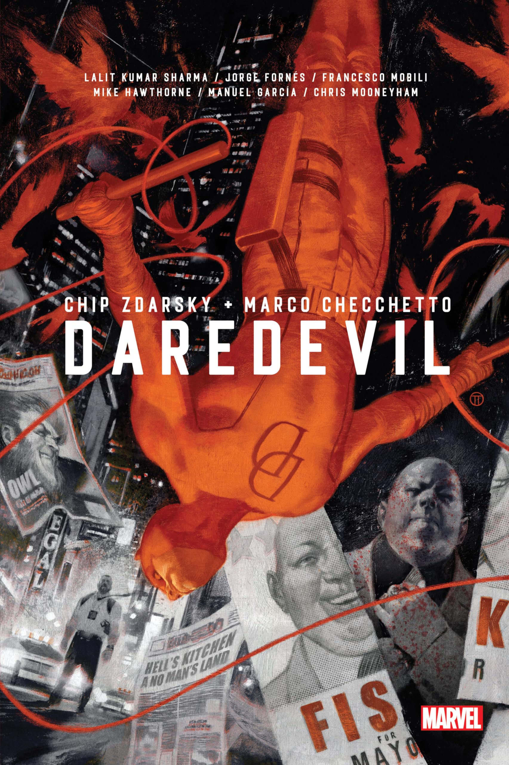 jaquette album DAREDEVIL BY CHIP ZDARSKY OMNIBUS VOL. 1 TEDESCO COVER