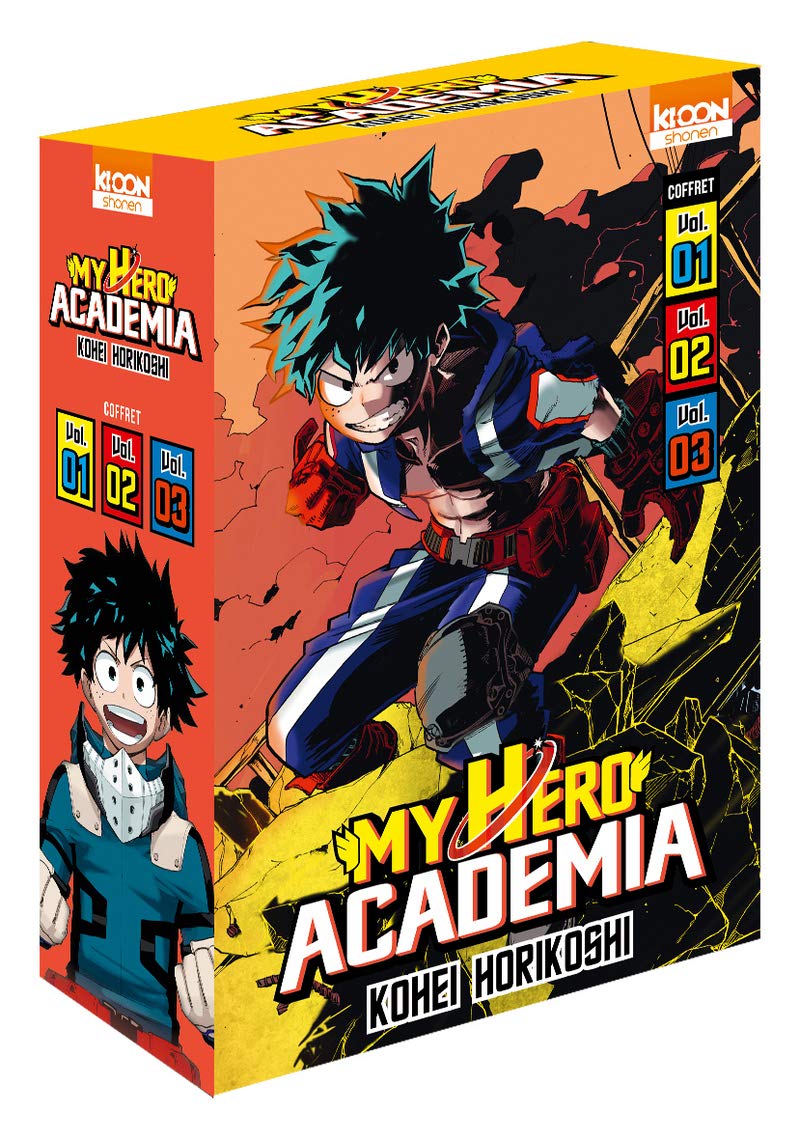 jaquette album Coffret My Hero Academia - Tomes 1 à 3