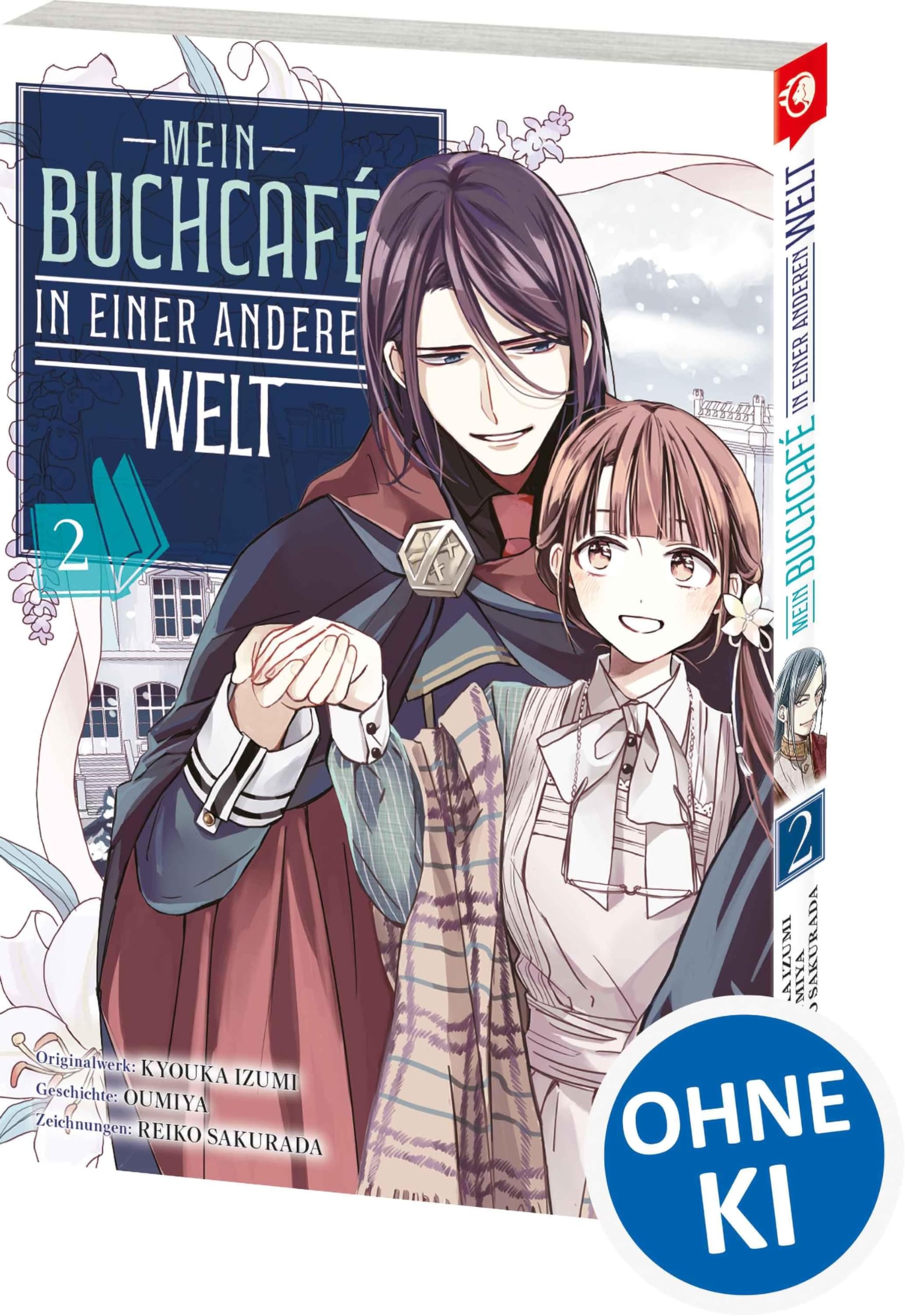 jaquette album Mein Buchcafé in einer anderen Welt 02: Tauche ein in Tsukinas außergewöhnliches Fantasy-Abenteuer - zauberhaft illustrierter Manga für cozy Lesestunden