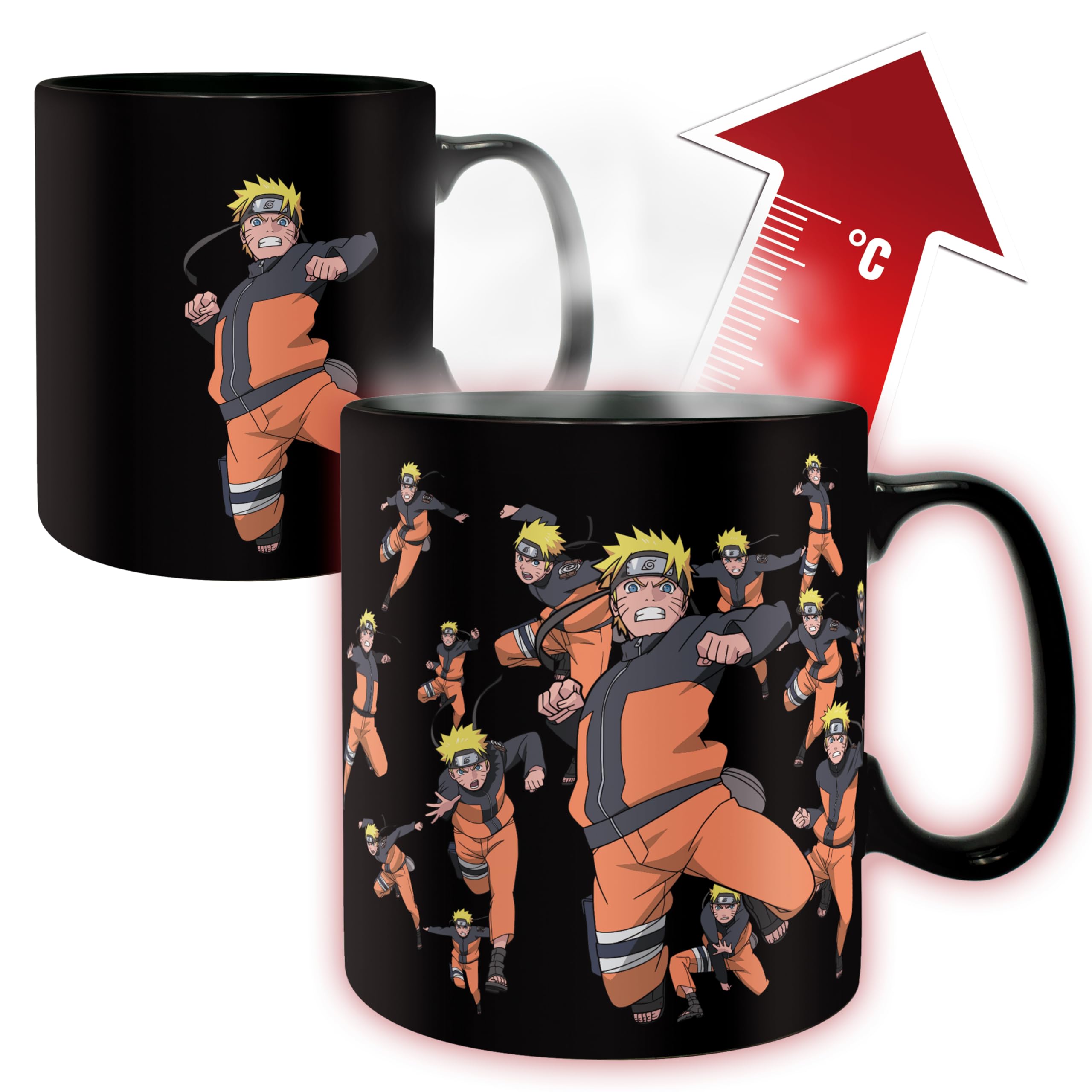 jaquette album ABYSTYLE - NARUTO SHIPPUDEN Mug Heat Change 460 ml Multiclonage