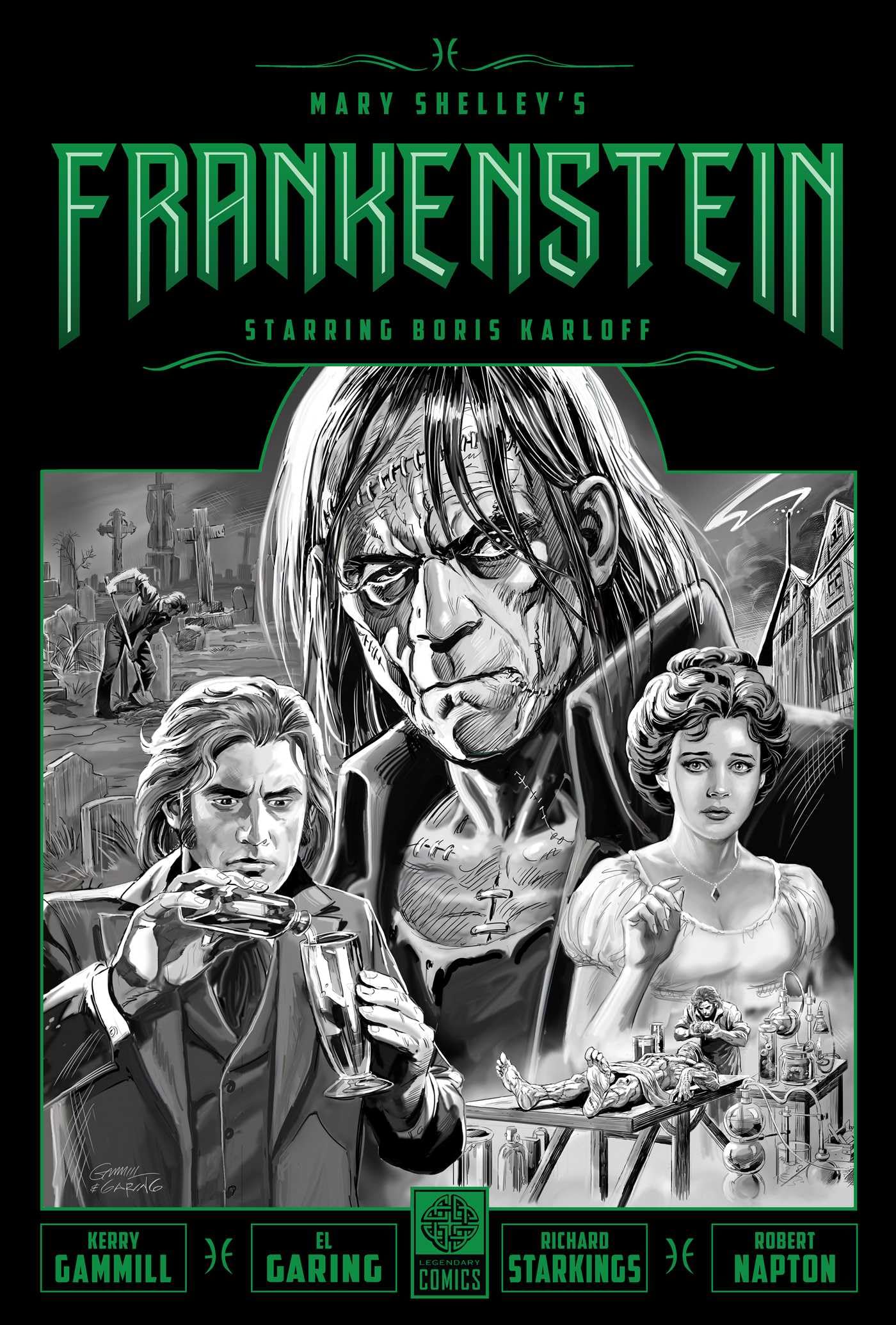 jaquette album Mary Shelley's Frankenstein Starring Boris Karloff