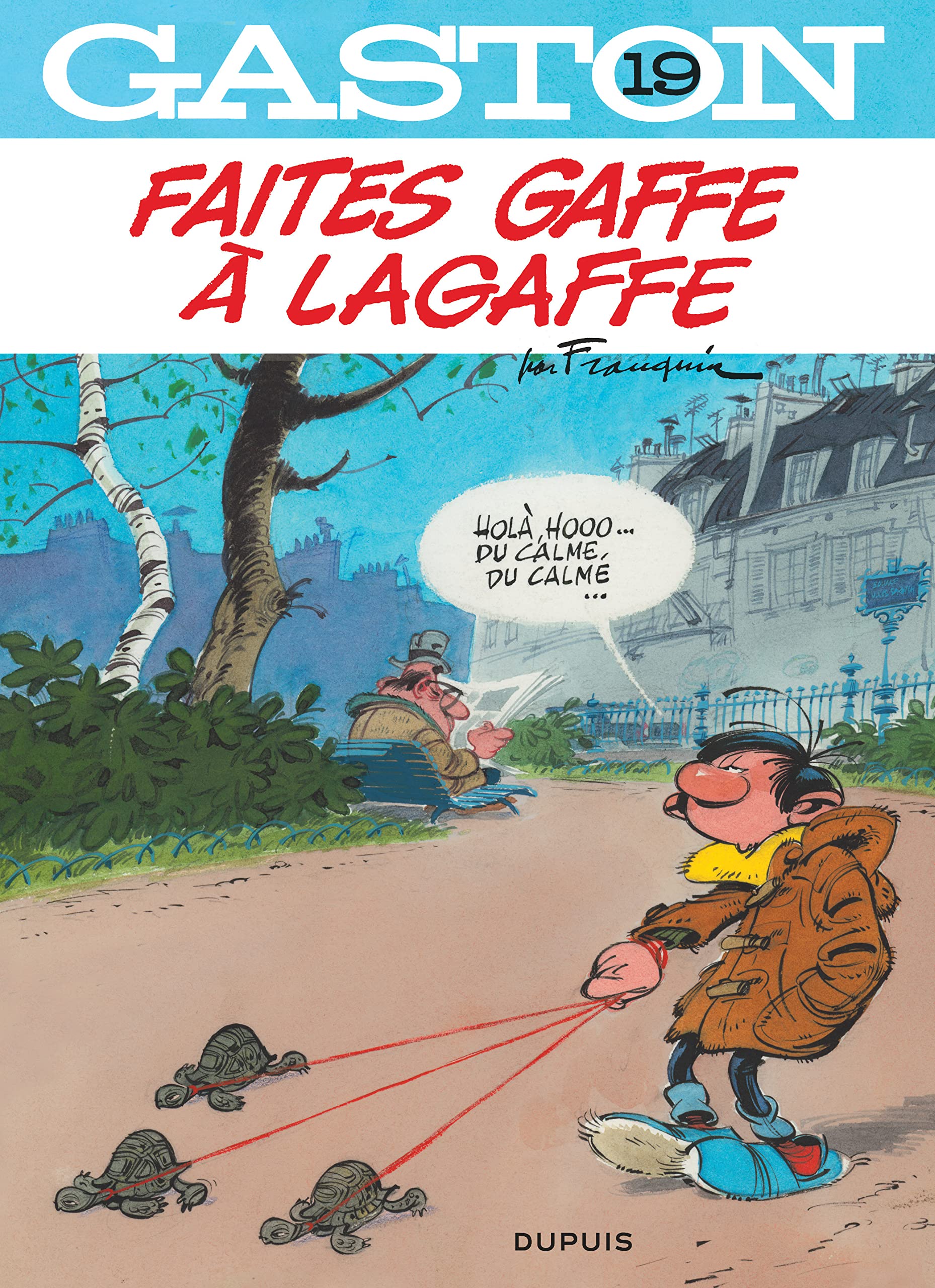 jaquette album Gaston - tome 19 - Gaston 19 Faites gaffe à Lagaffe (réédition Dupuis)