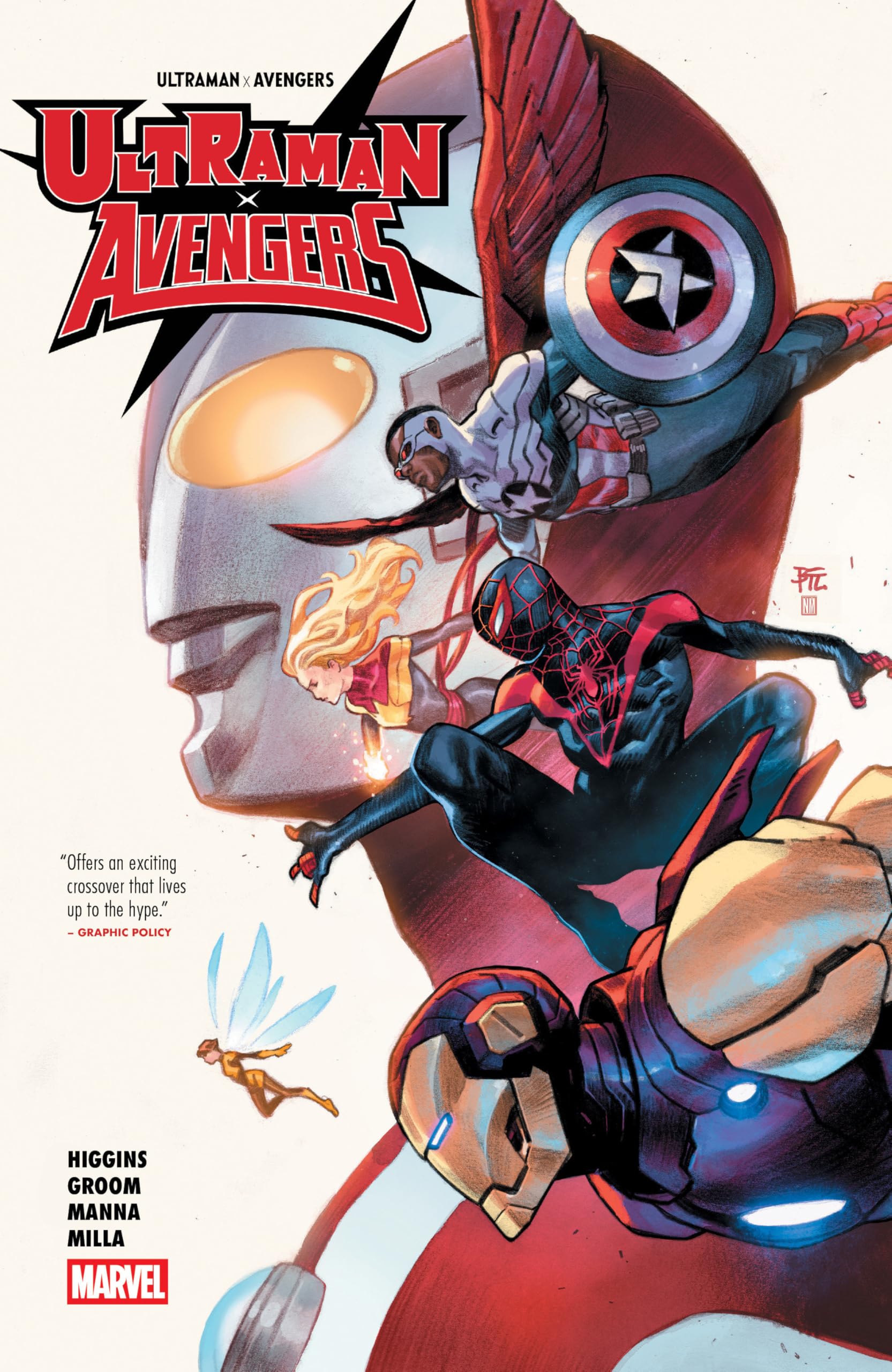 jaquette album ULTRAMAN X THE AVENGERS