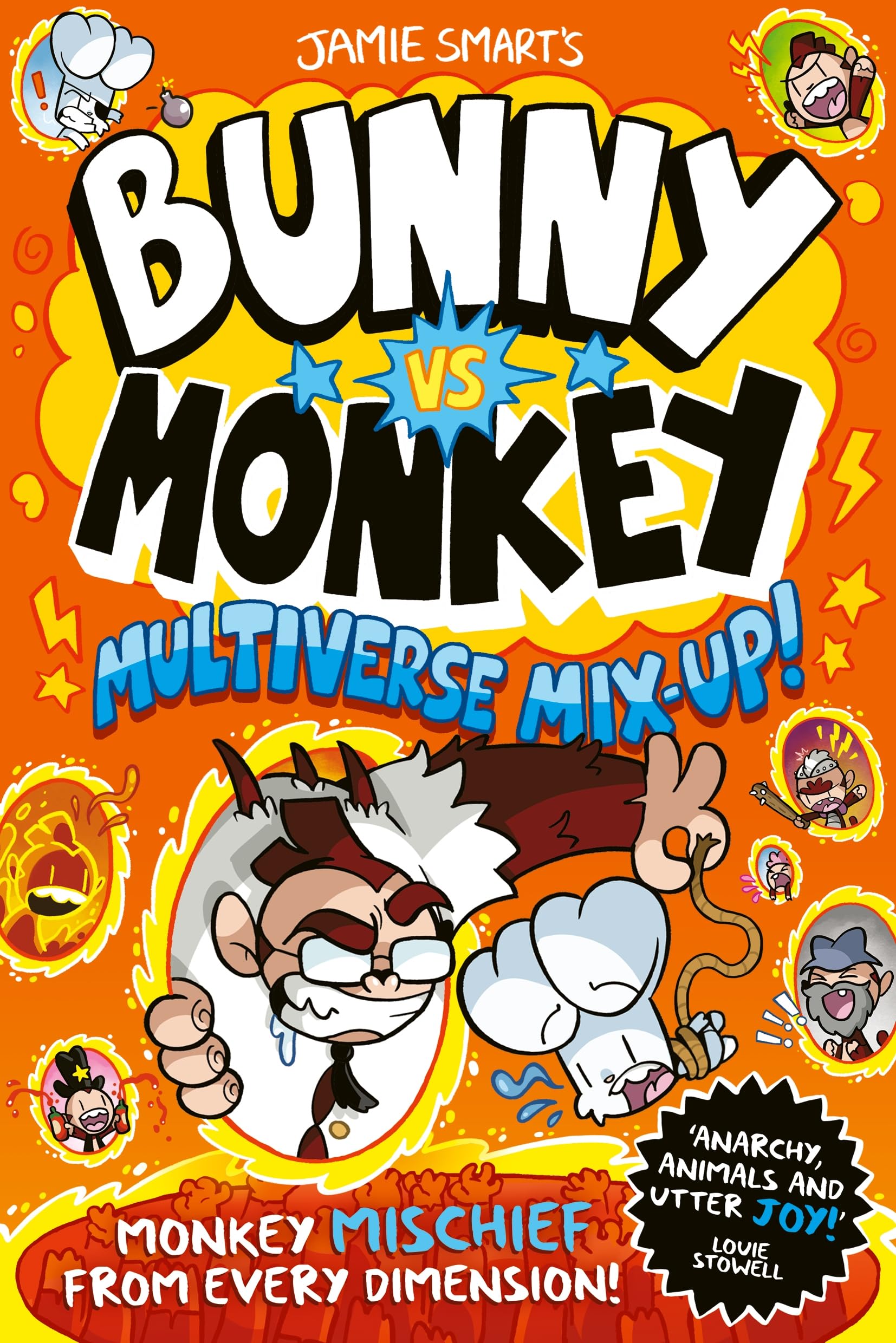 jaquette album Bunny vs Monkey: Multiverse Mix-up! (a Phoenix Comic Book, from the multi-million-selling creative genius Jamie Smart)