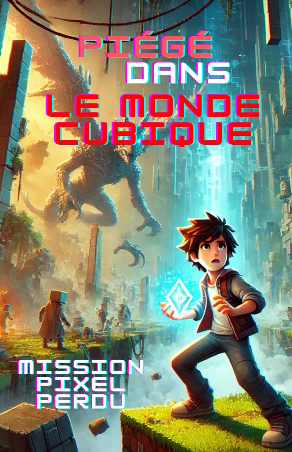 jaquette album Mission Pixel Perdu: Piégé dans l'univers des blocs