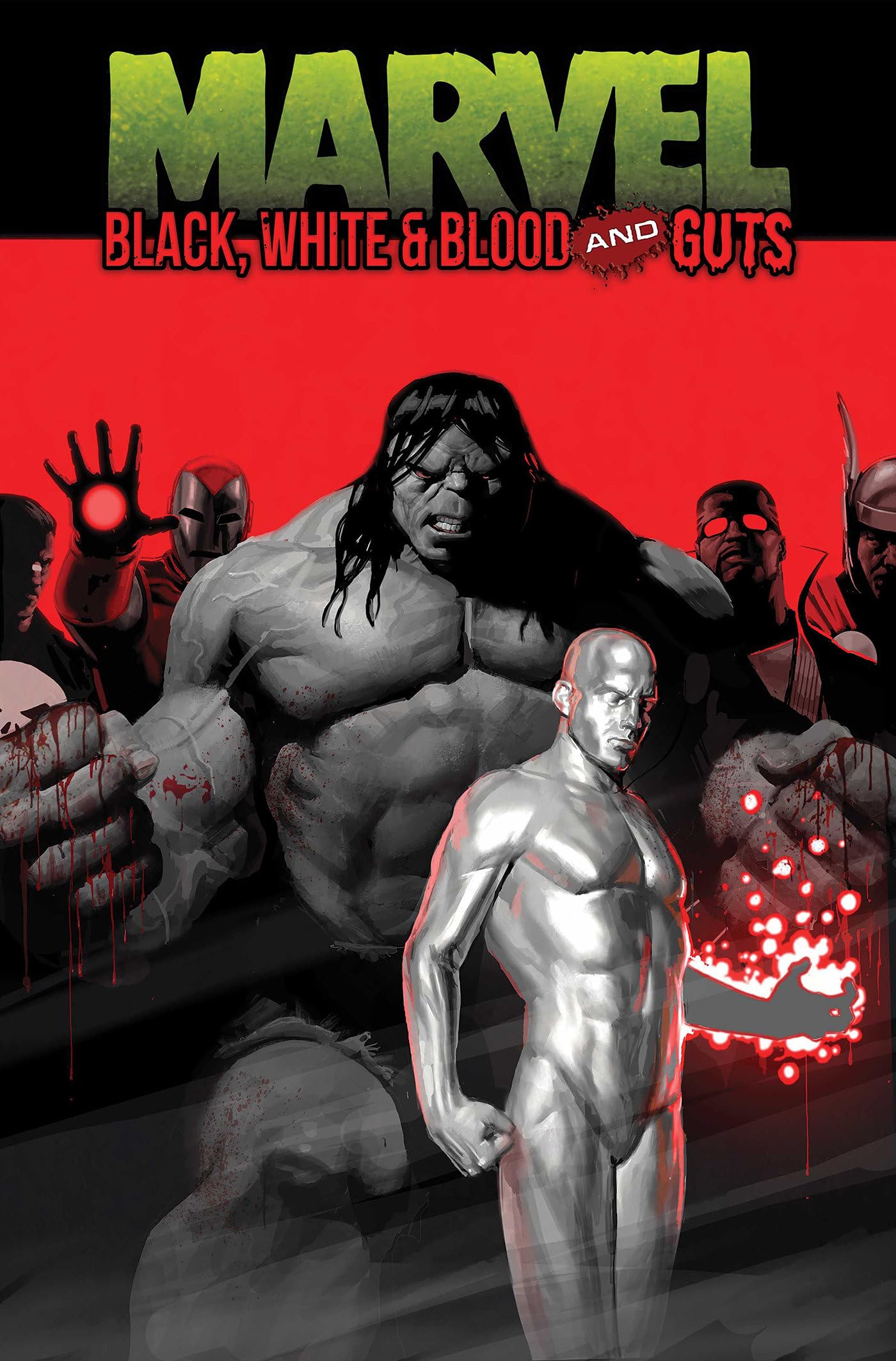 jaquette album Marvel: Black, White & Blood and Guts