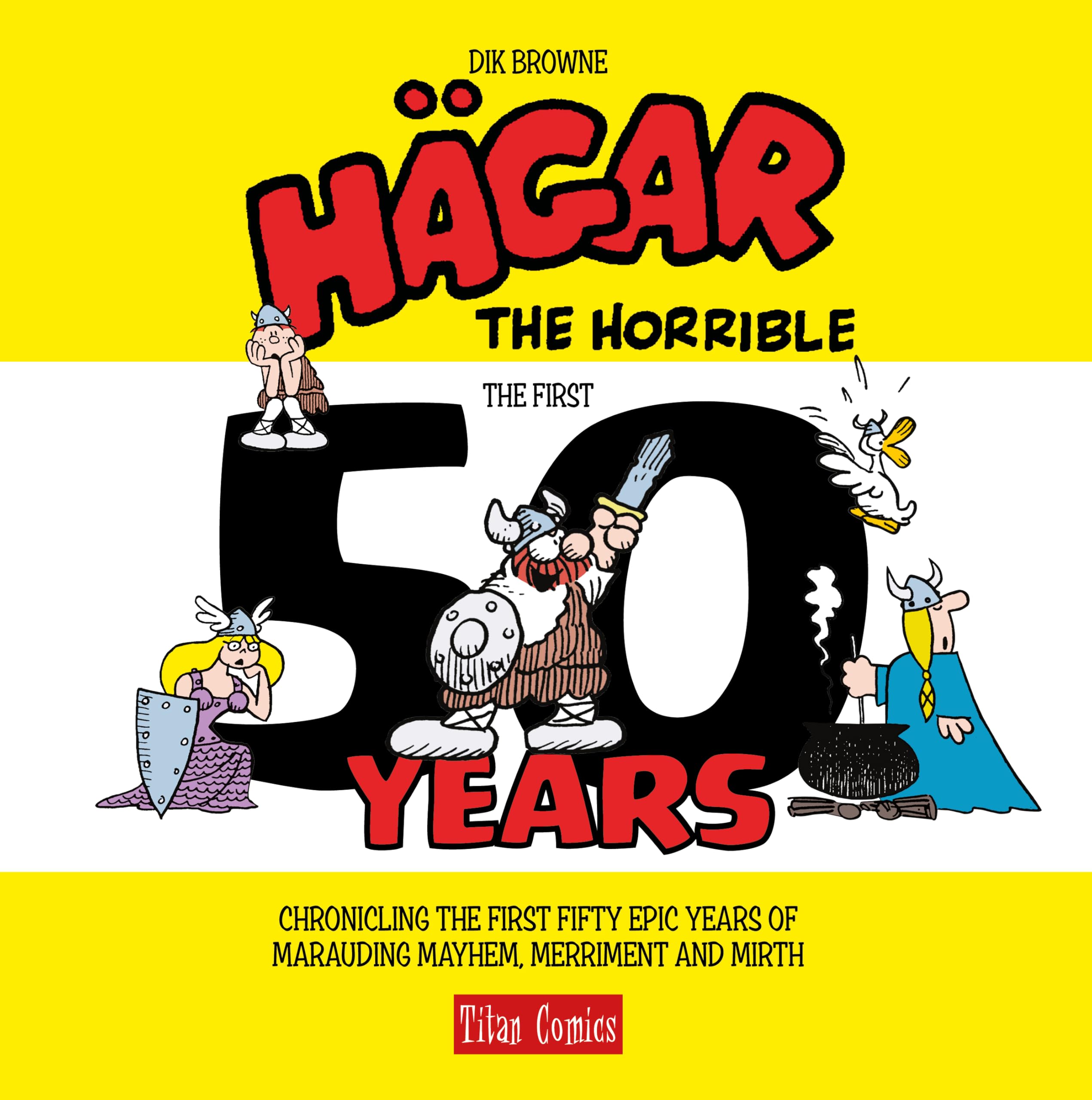 jaquette livre Hagar the Horrible: The First 50 Years
