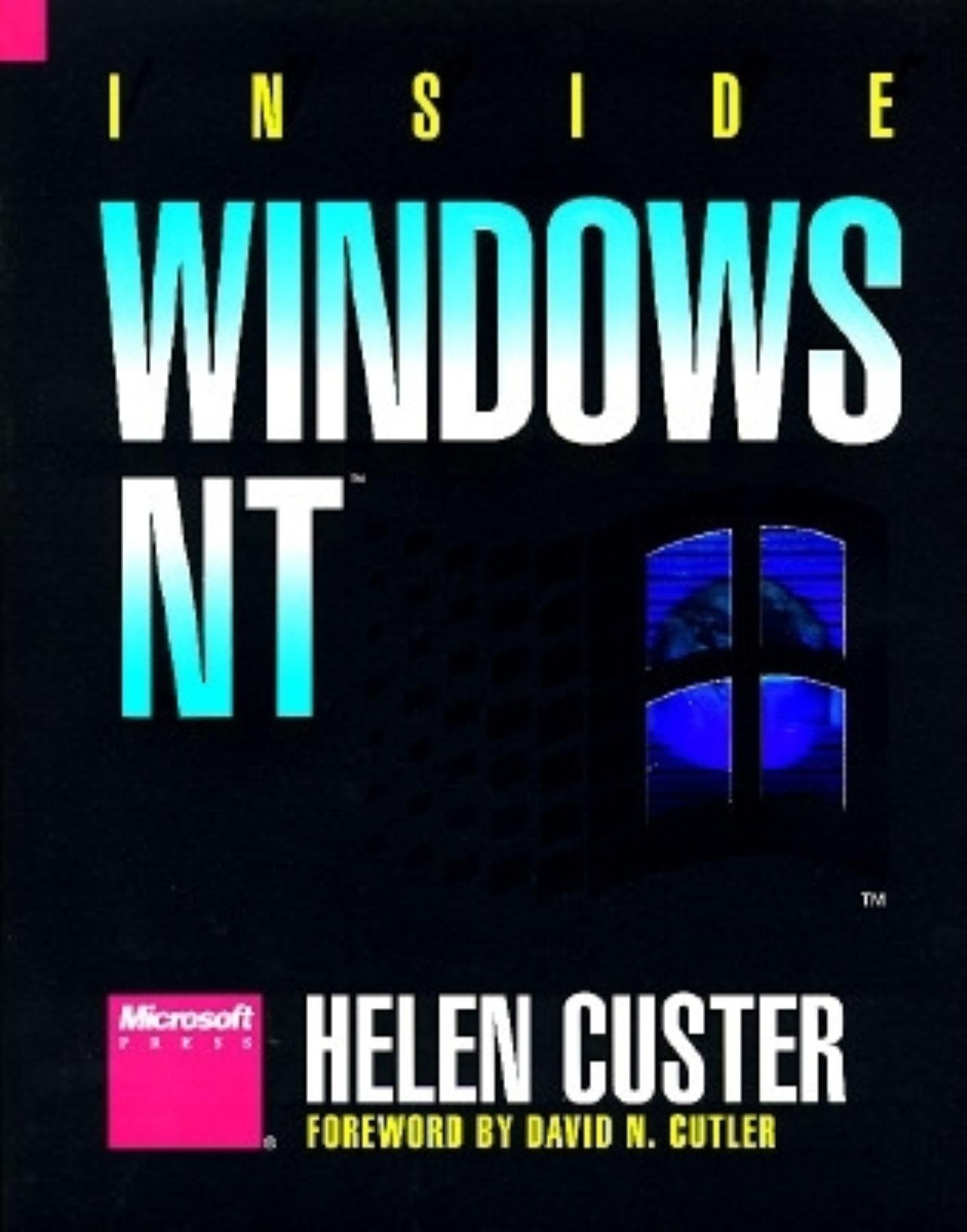 jaquette livre INSIDE WINDOWS NT