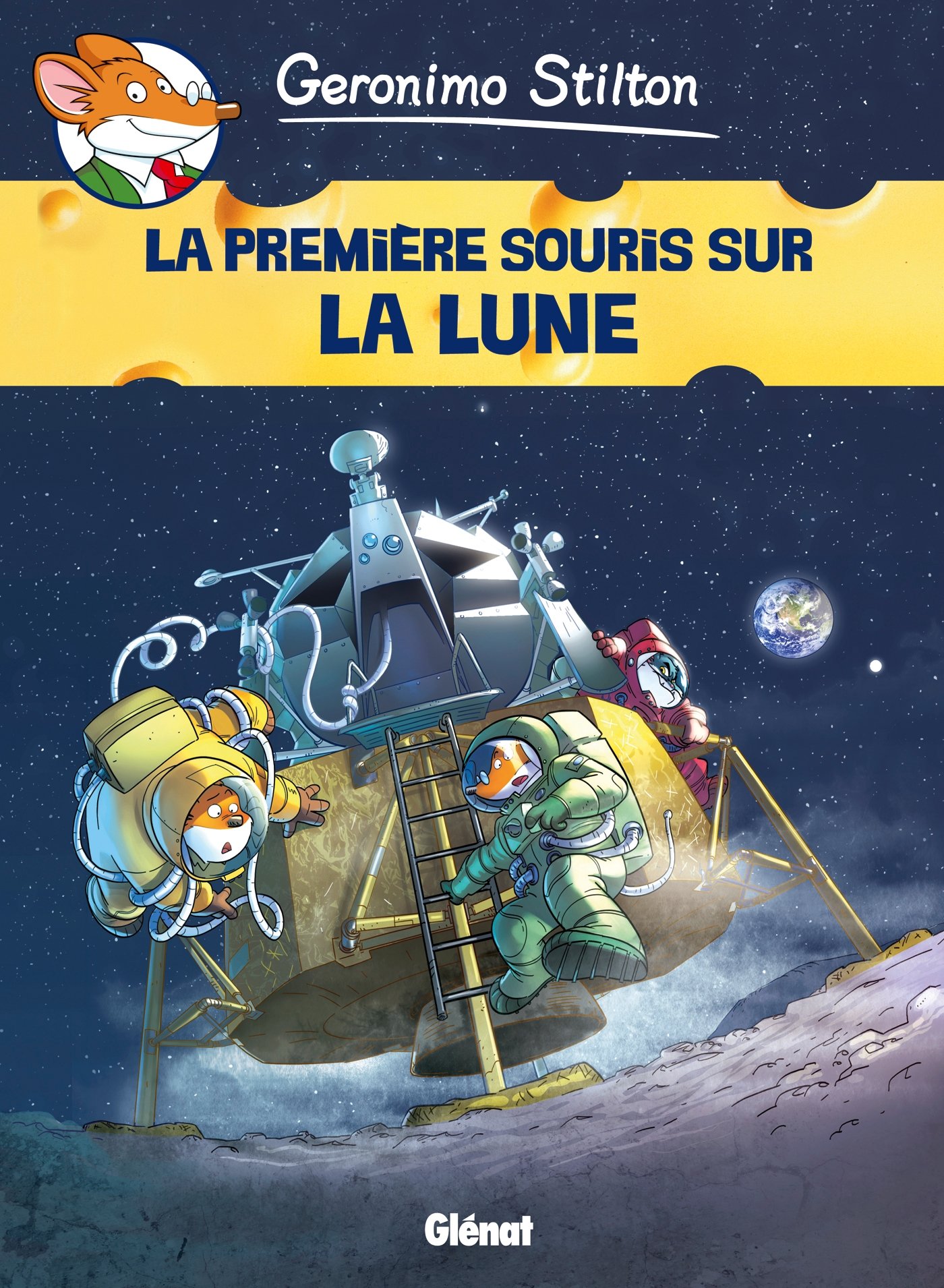 jaquette album Geronimo Stilton - Tome 14: La première souris sur la lune