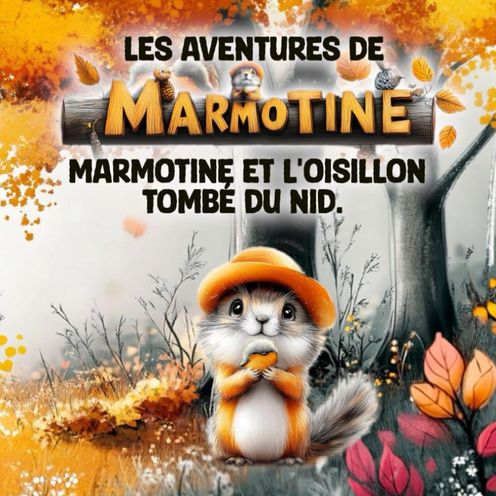 jaquette album Les Aventures de MARMOTINE: Marmotine et l’oisillon tombé du nid !