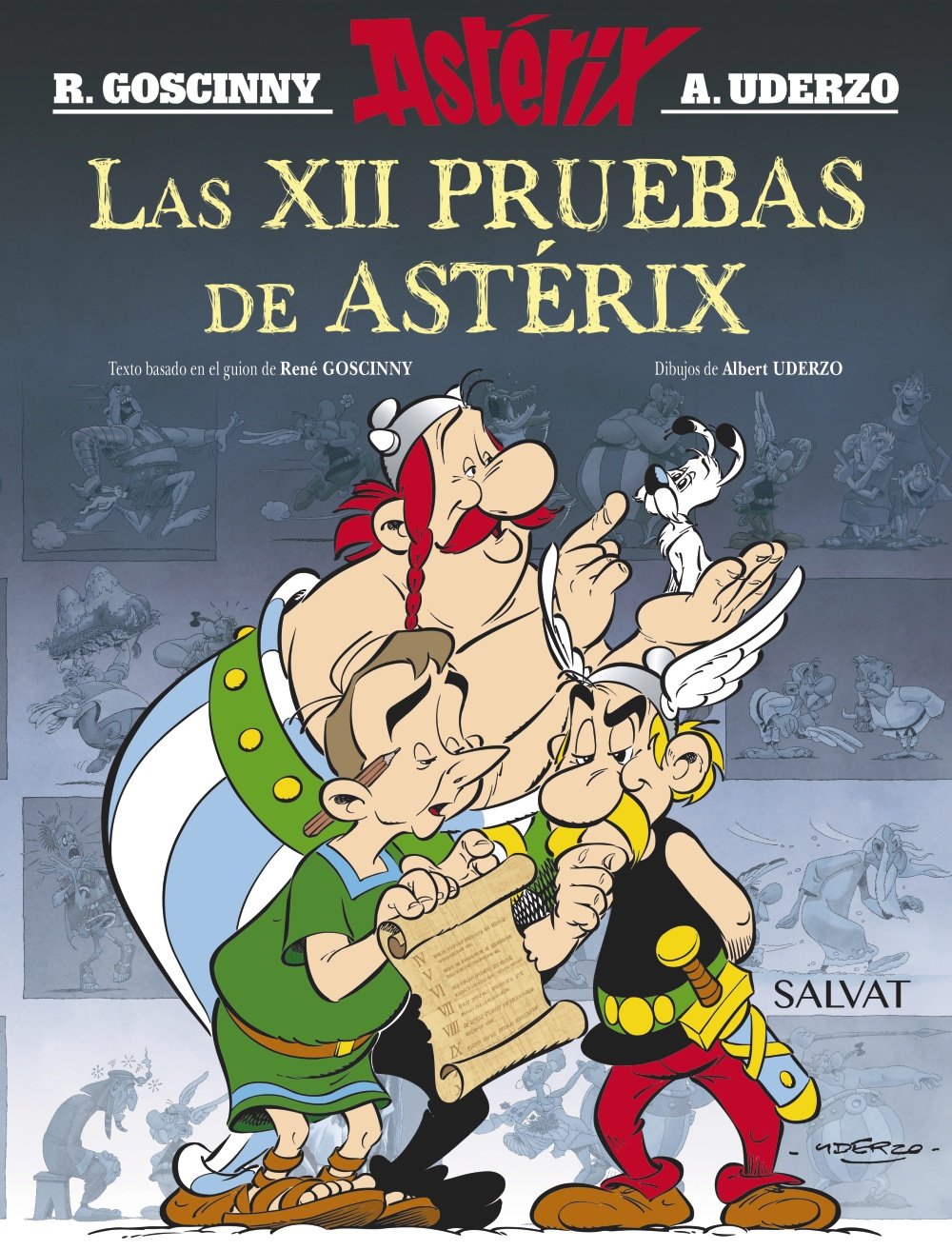 jaquette livre Las XII pruebas de Astérix. Edición 2016