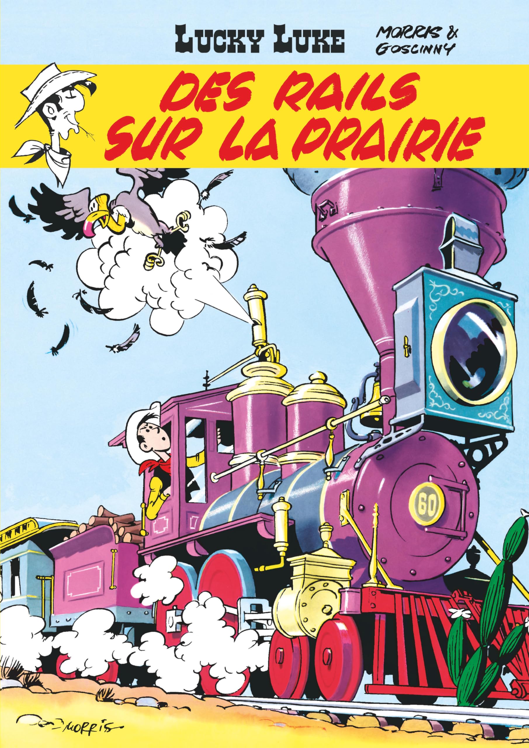 jaquette album Lucky Luke - Tome 9 - Des rails sur la prairie