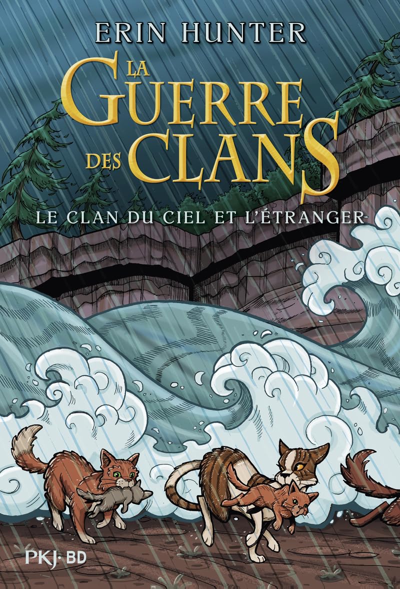 jaquette album La guerre des Clans illustrée - Le clan du Ciel et l'étranger